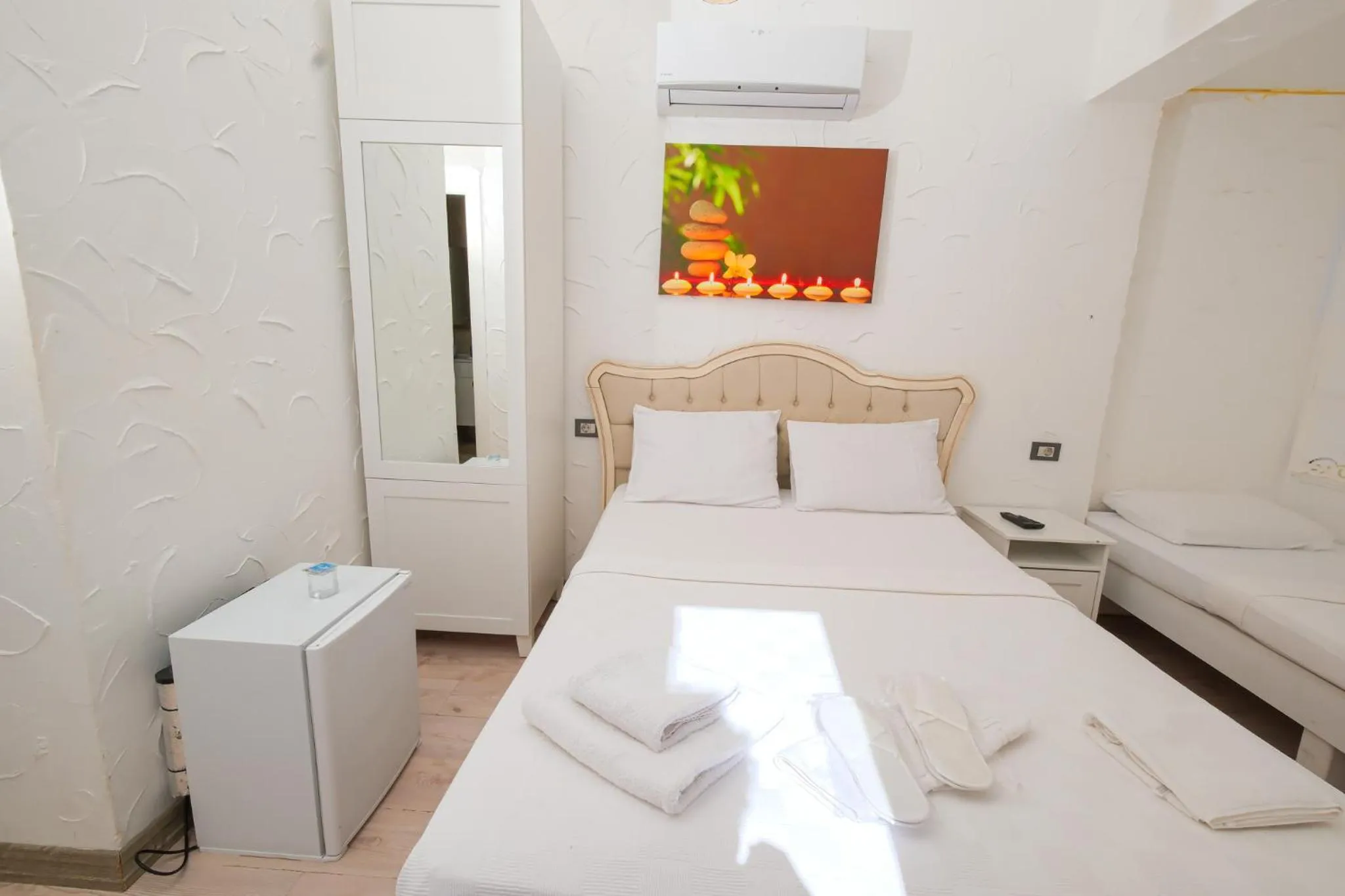 Bed in Kybele Suites Alaçatı