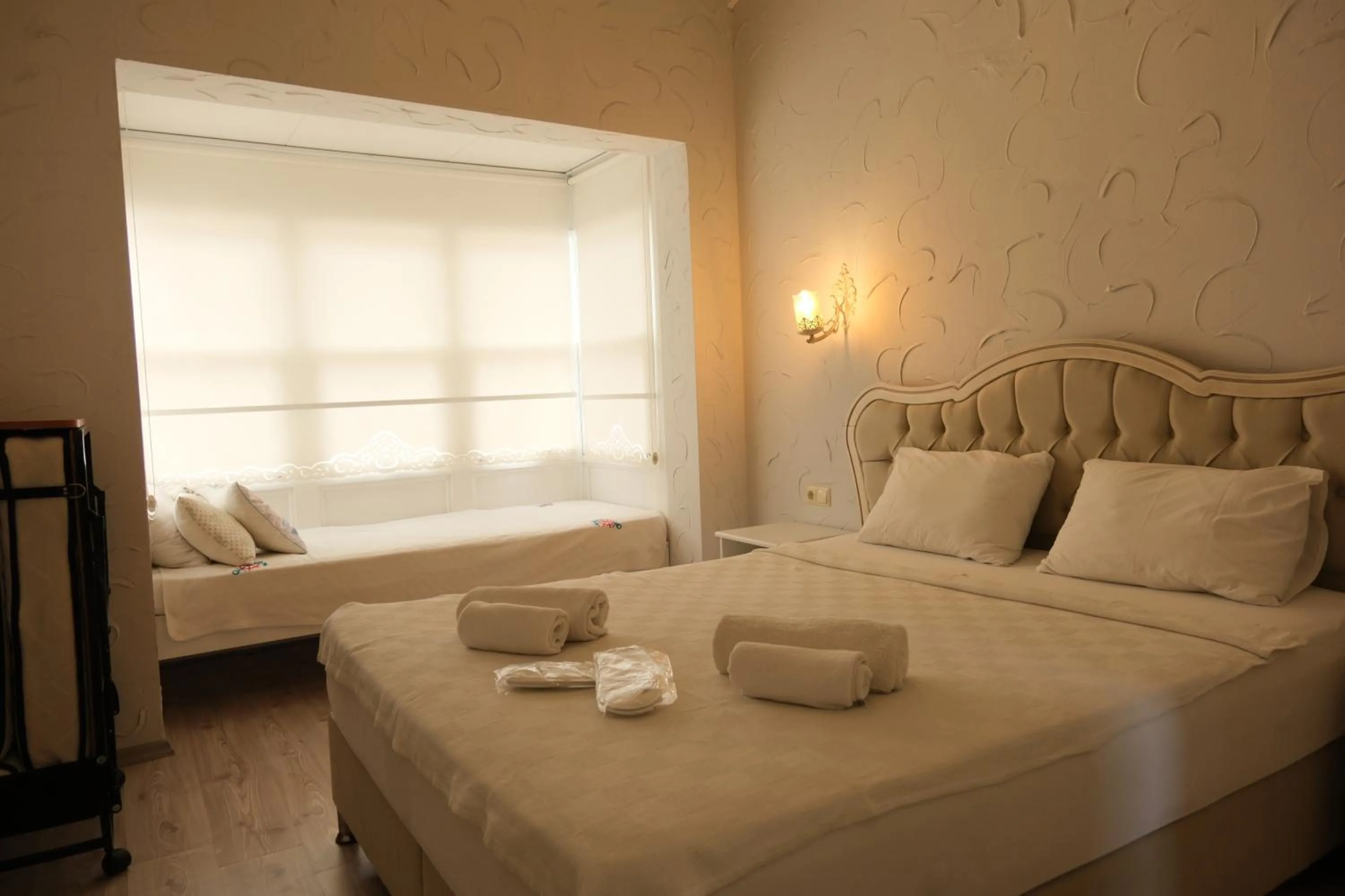 Bed in Kybele Suites Alaçatı