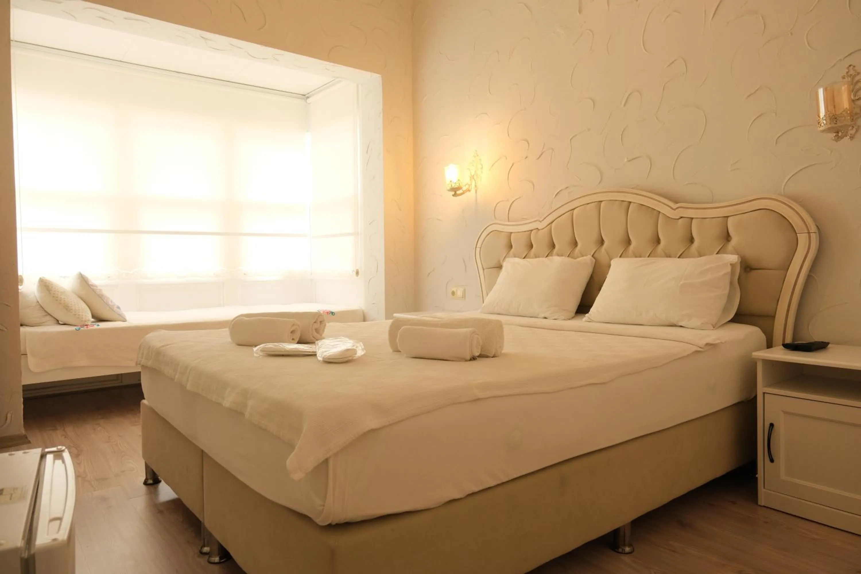 Bed in Kybele Suites Alaçatı