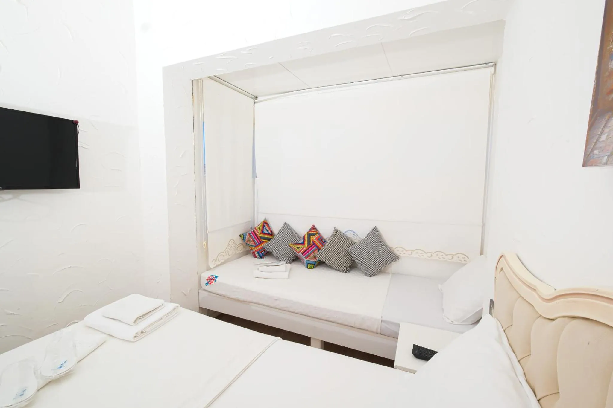 Bed in Kybele Suites Alaçatı