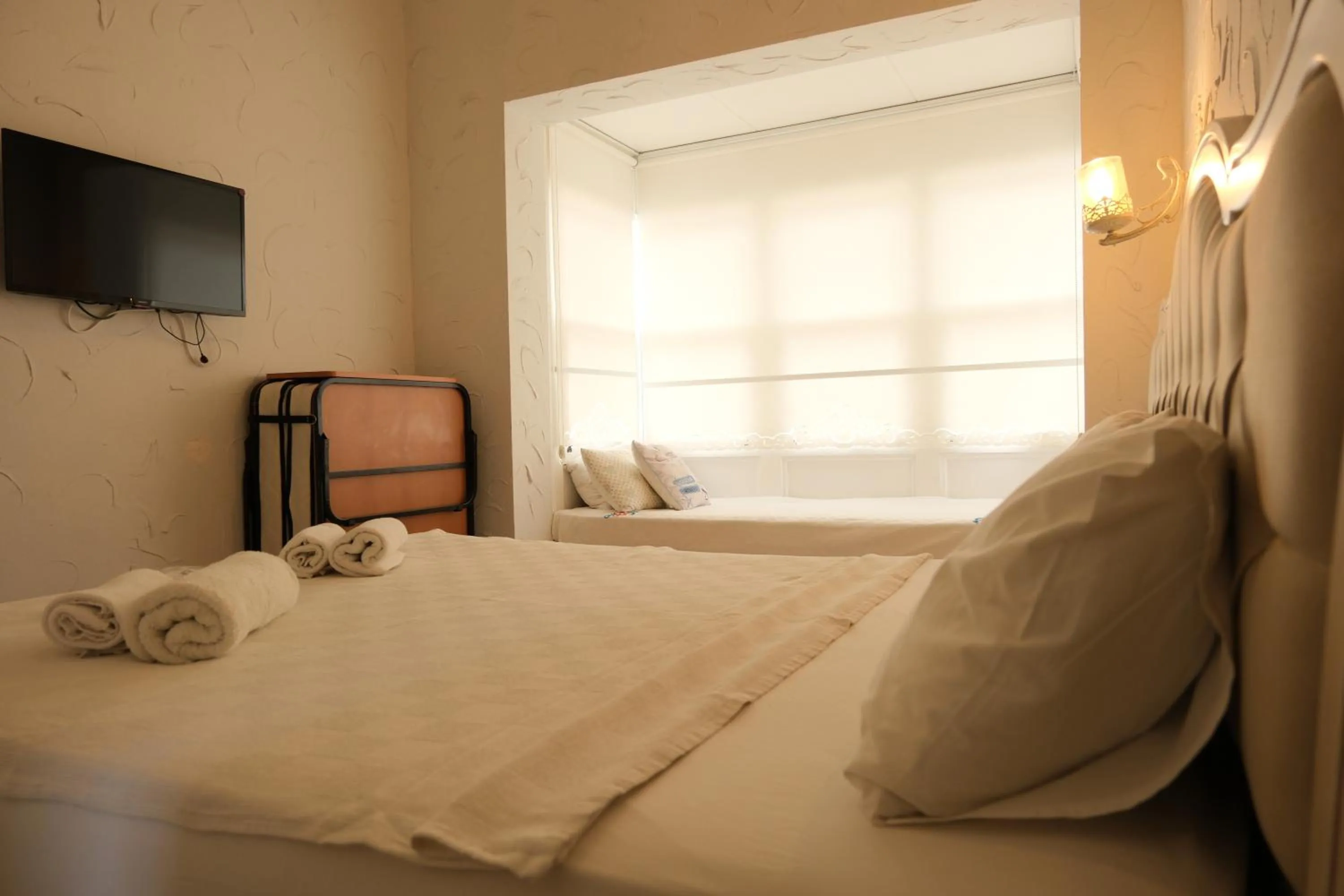 Bed in Kybele Suites Alaçatı