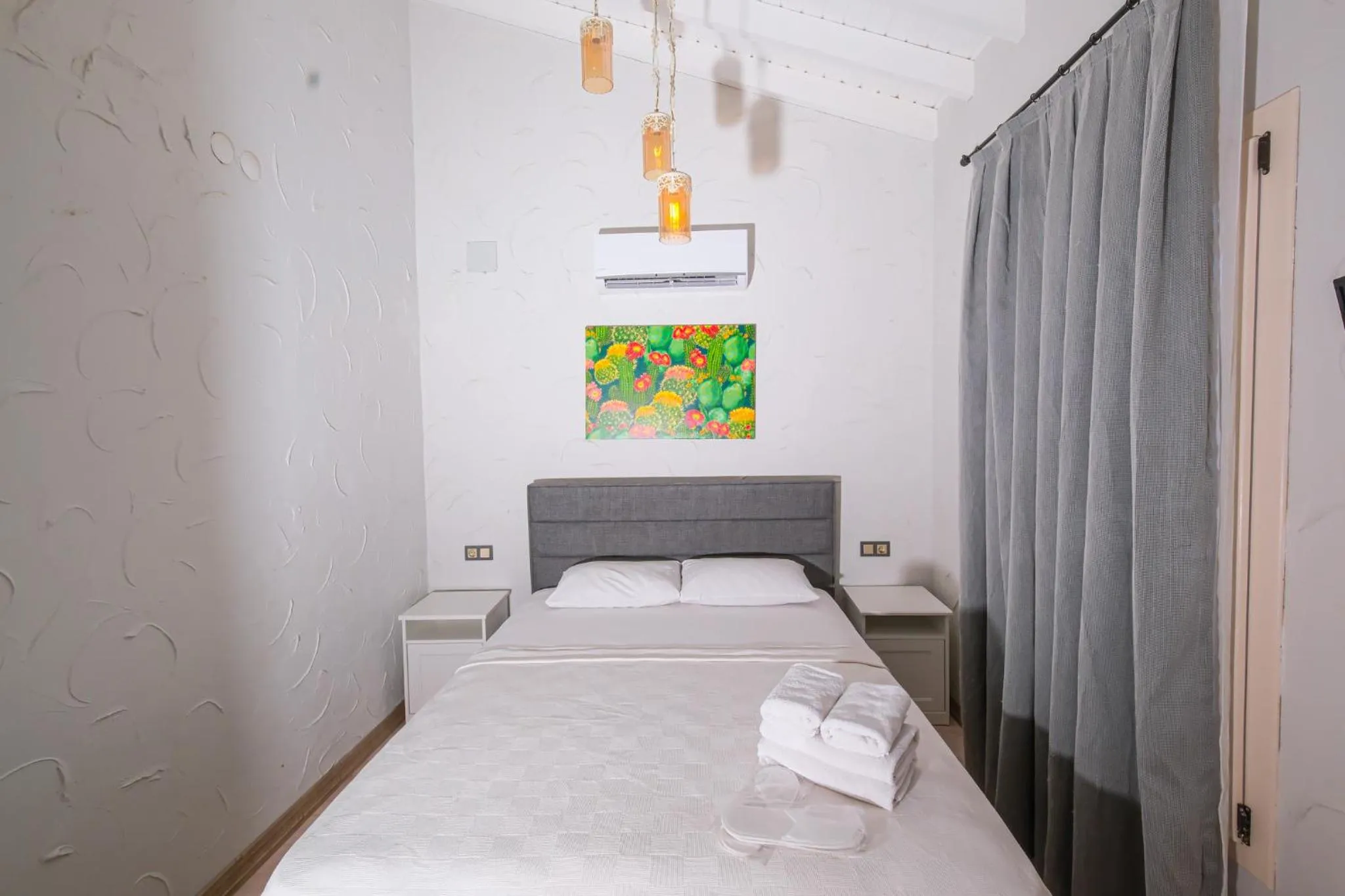 Bed in Kybele Suites Alaçatı