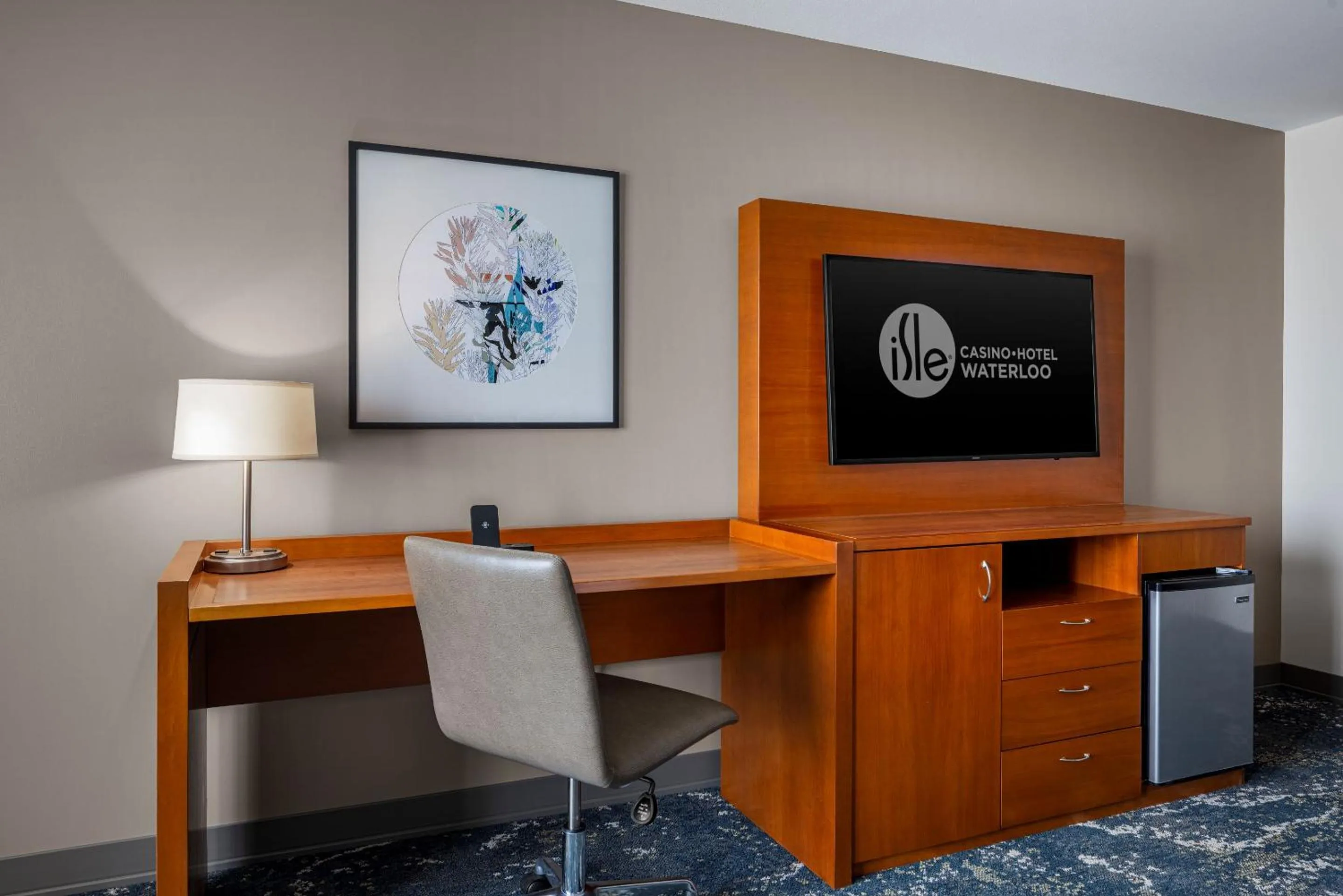 Seating area in Isle Casino Hotel Waterloo, A Caesars Destination