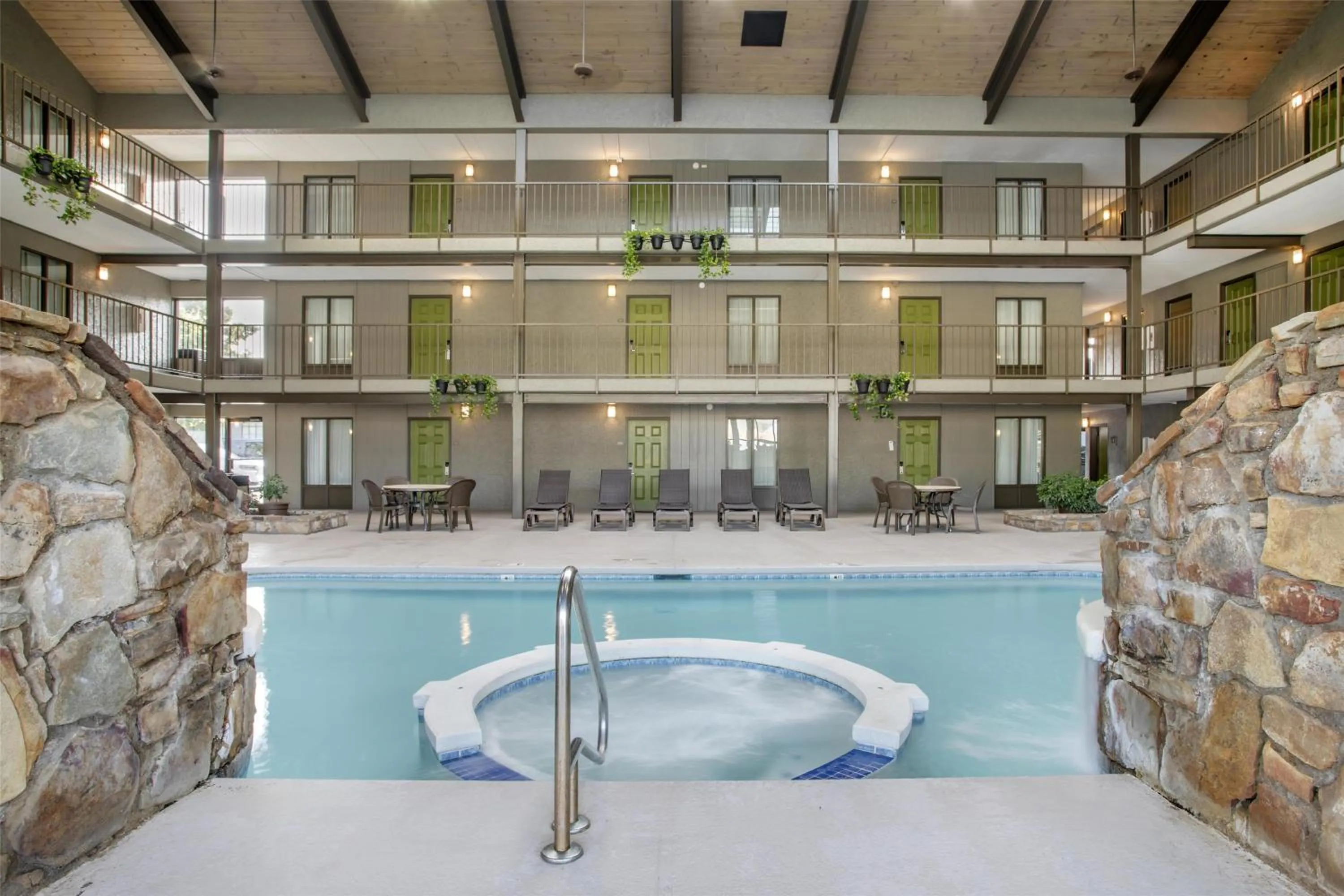 Pool view in Best Western Plaza Inn