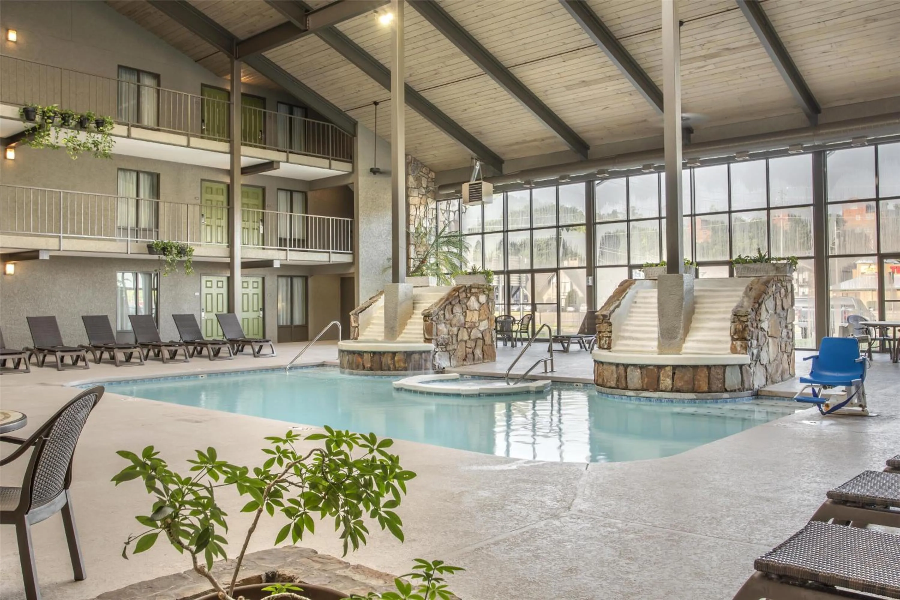 Pool view in Best Western Plaza Inn