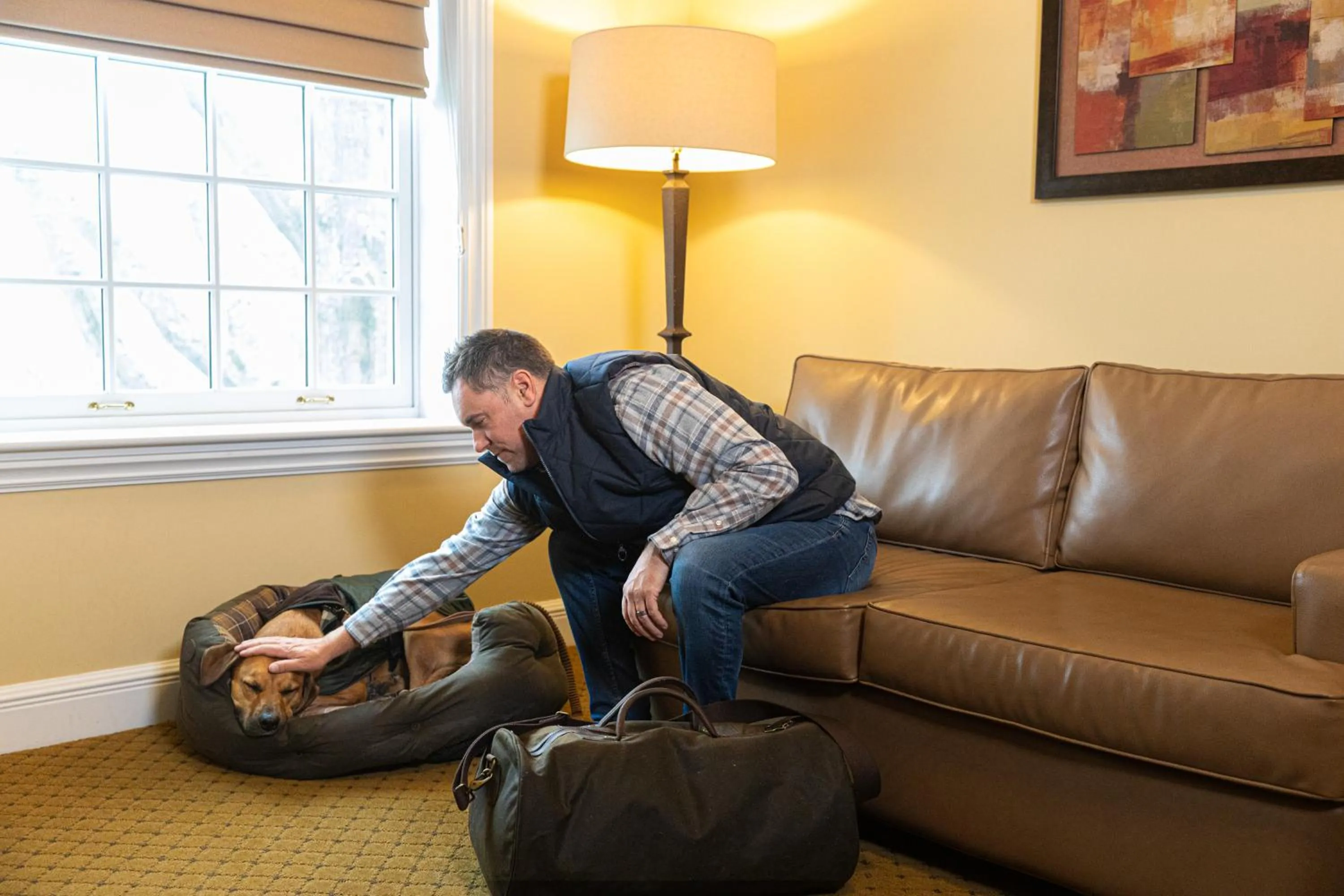 Seating area in Nassau Inn