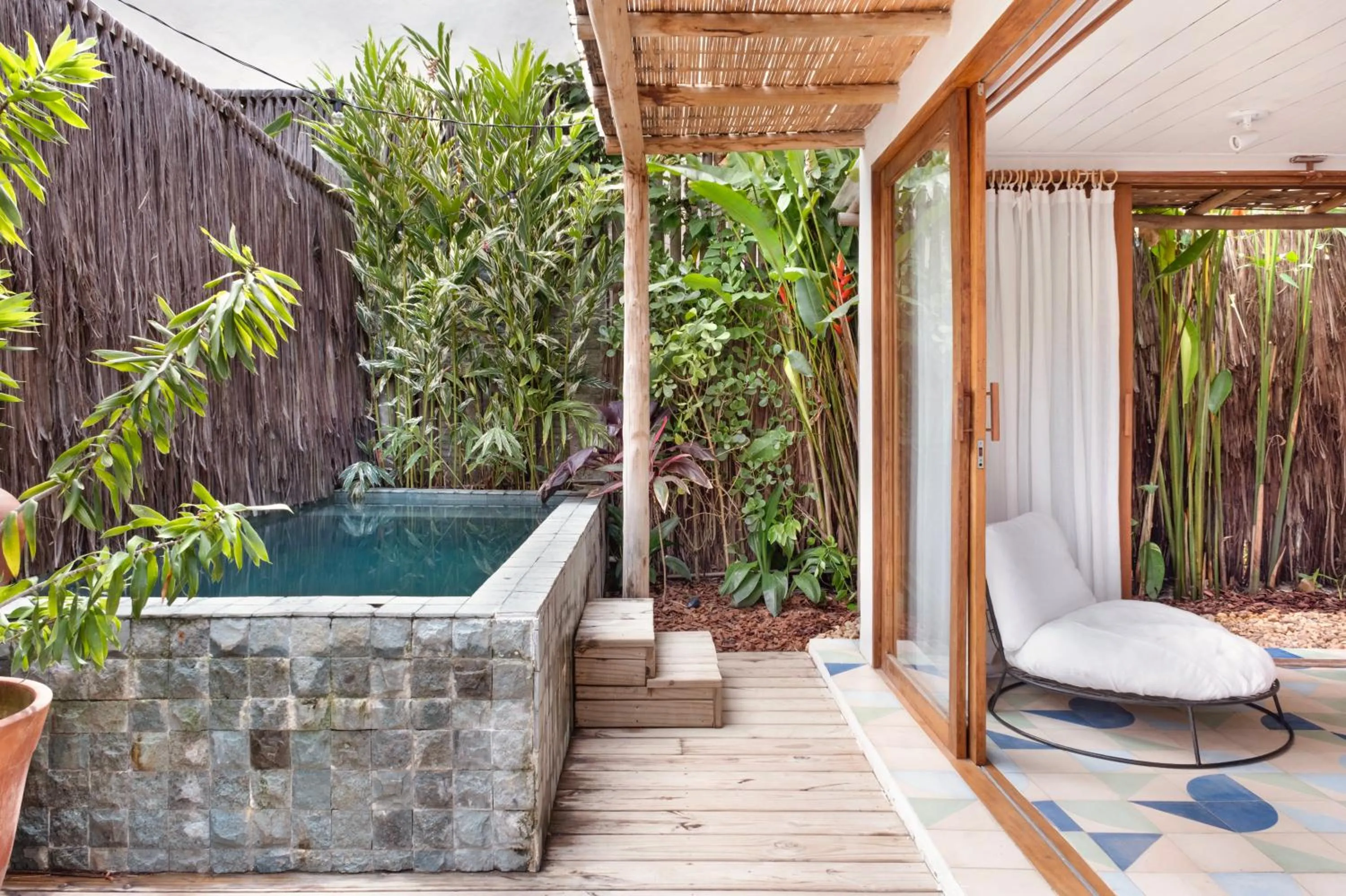 Garden in Casa das Conchas Caraiva