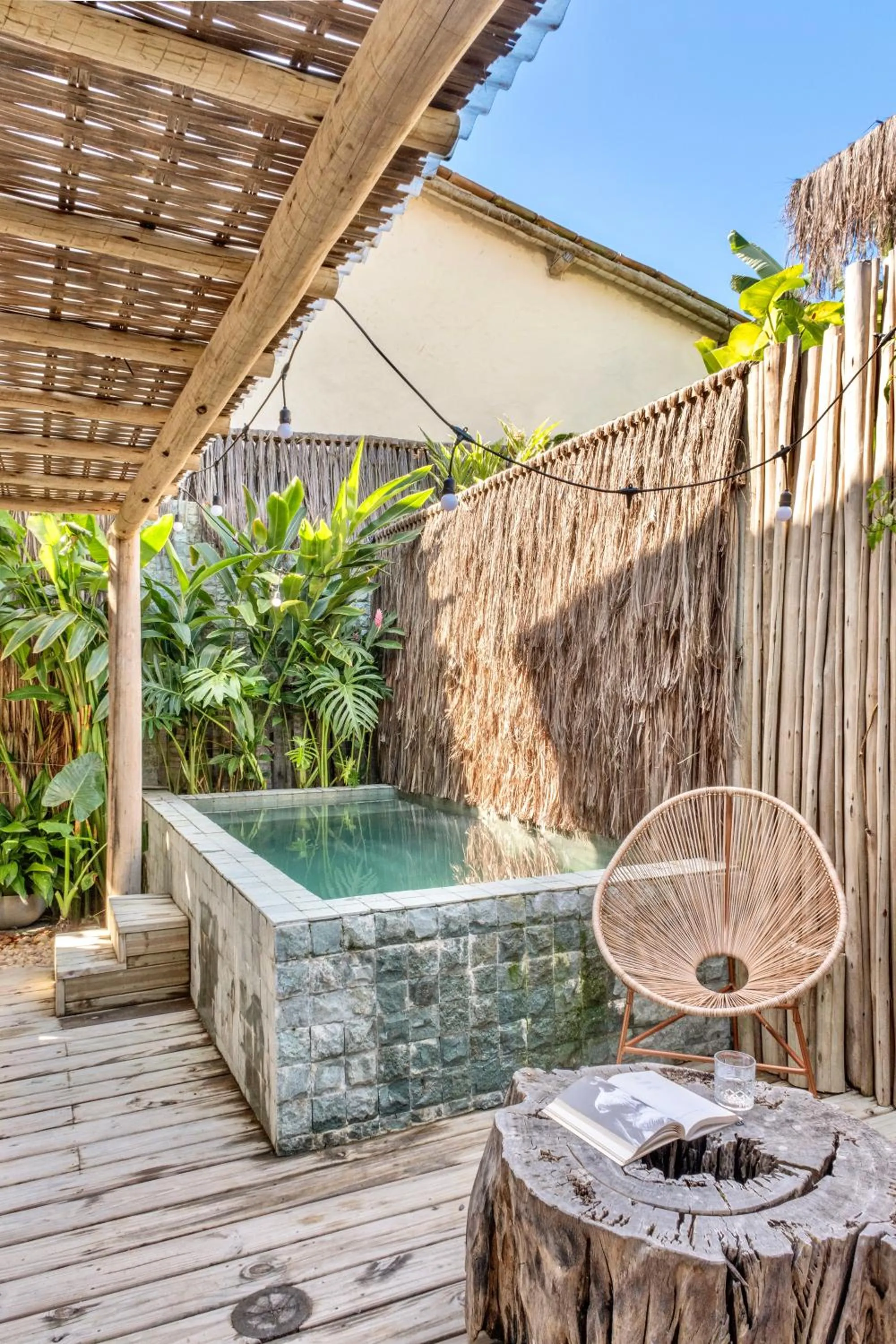 Swimming pool in Casa das Conchas Caraiva