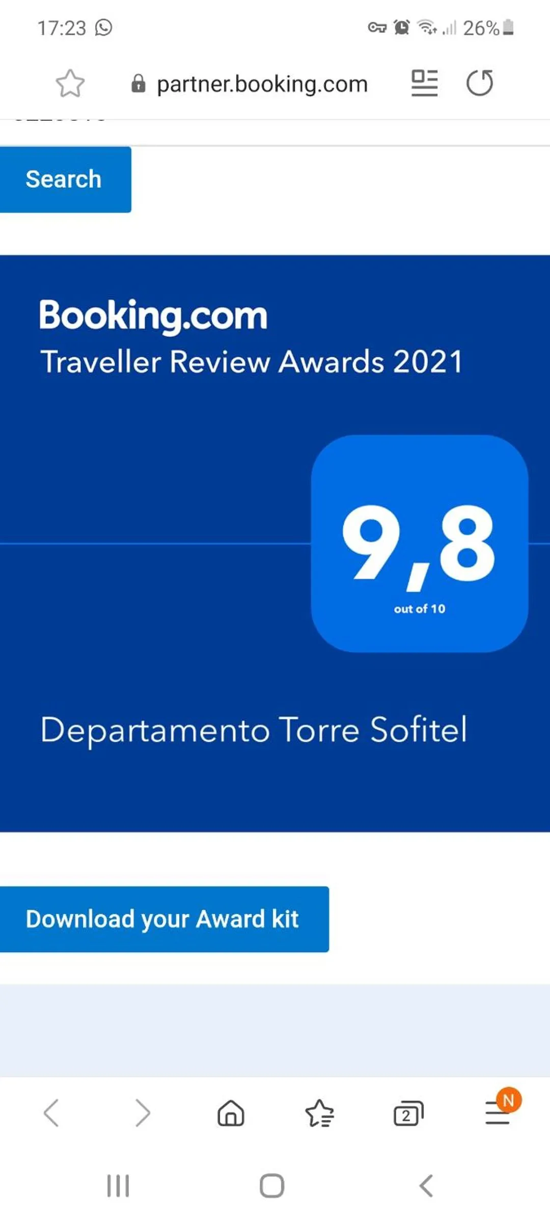 Departamento Torre Sofitel