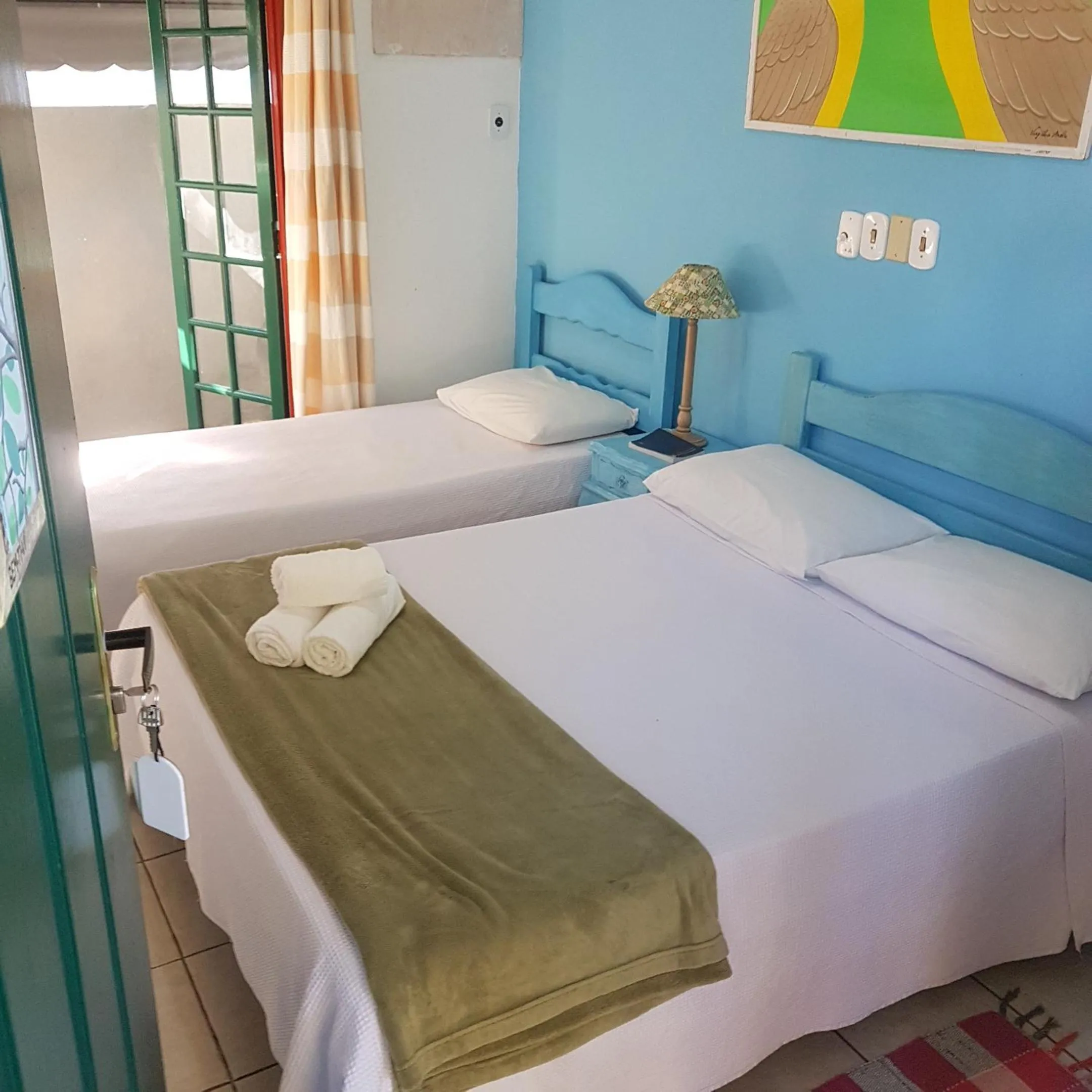 Bed in Pousada Bela Paraty