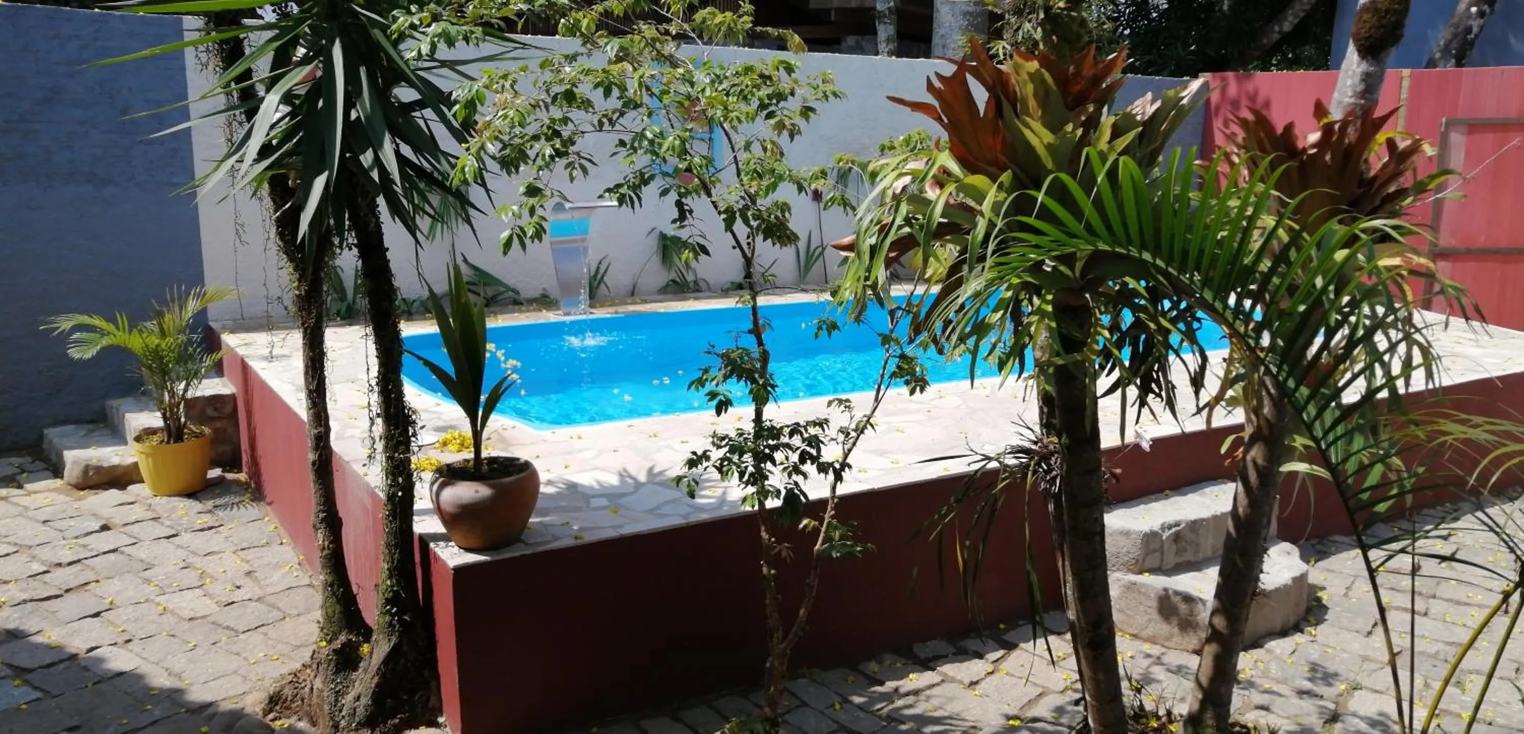 Garden view in Pousada Bela Paraty