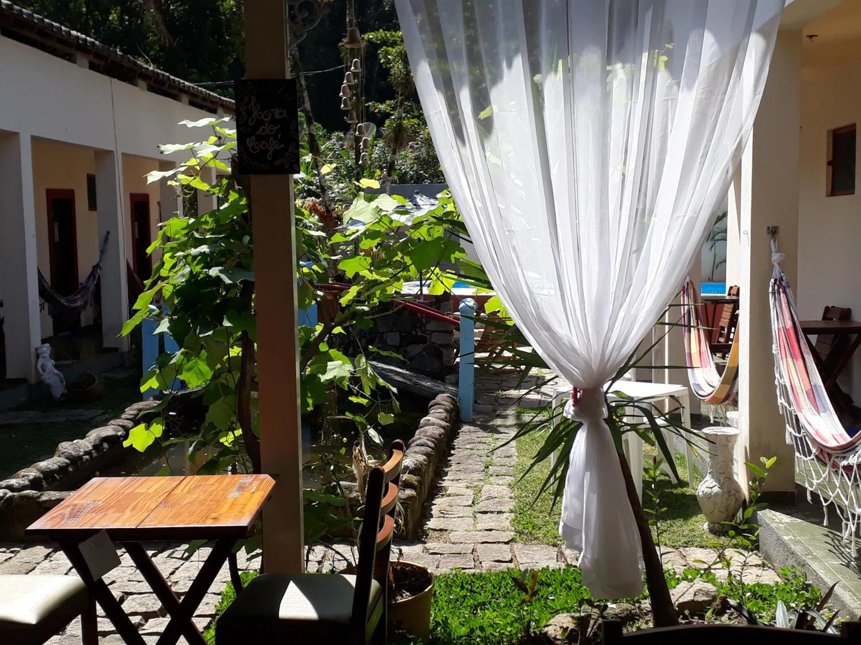 Garden view in Pousada Bela Paraty