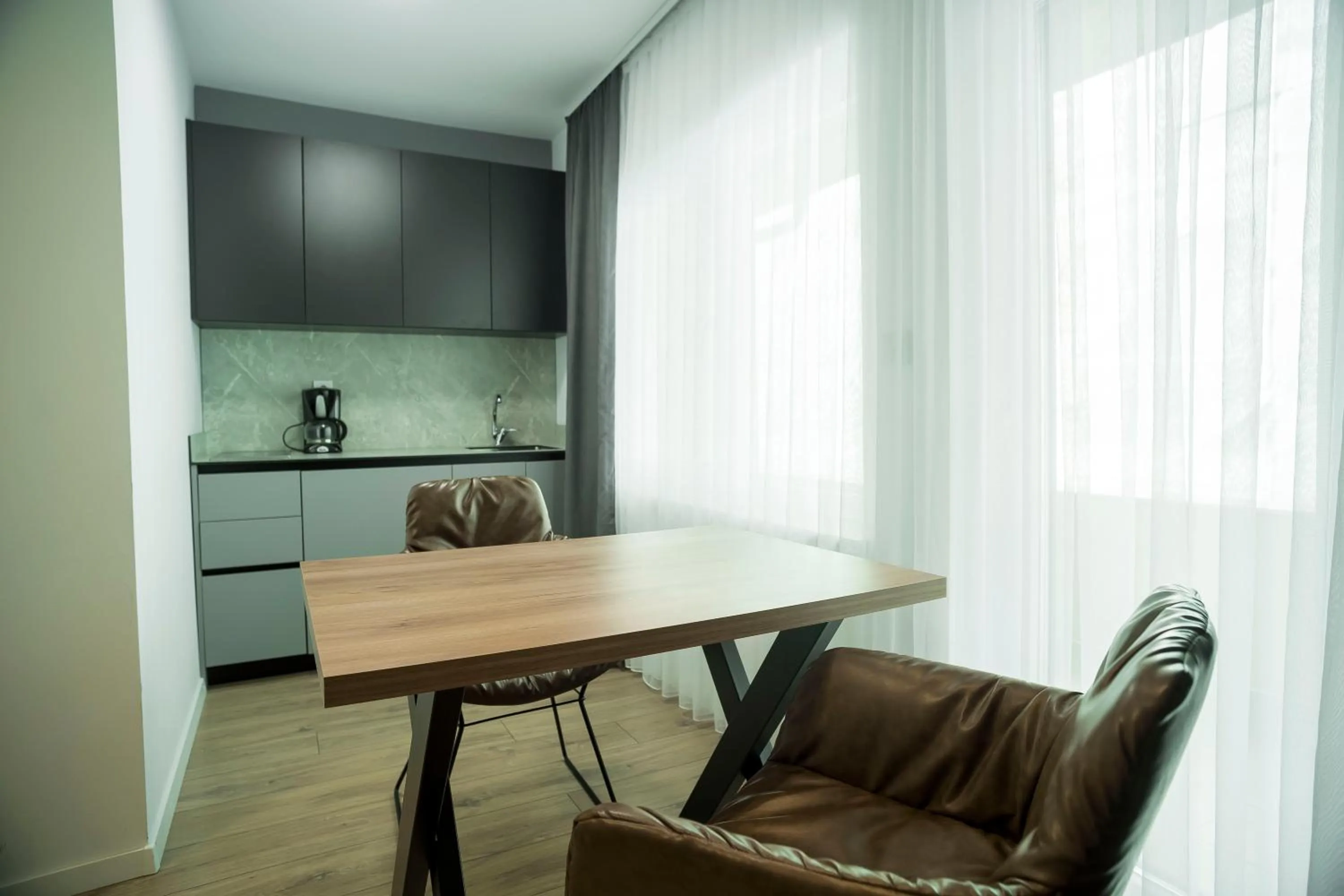 kitchen in Lux Apartments