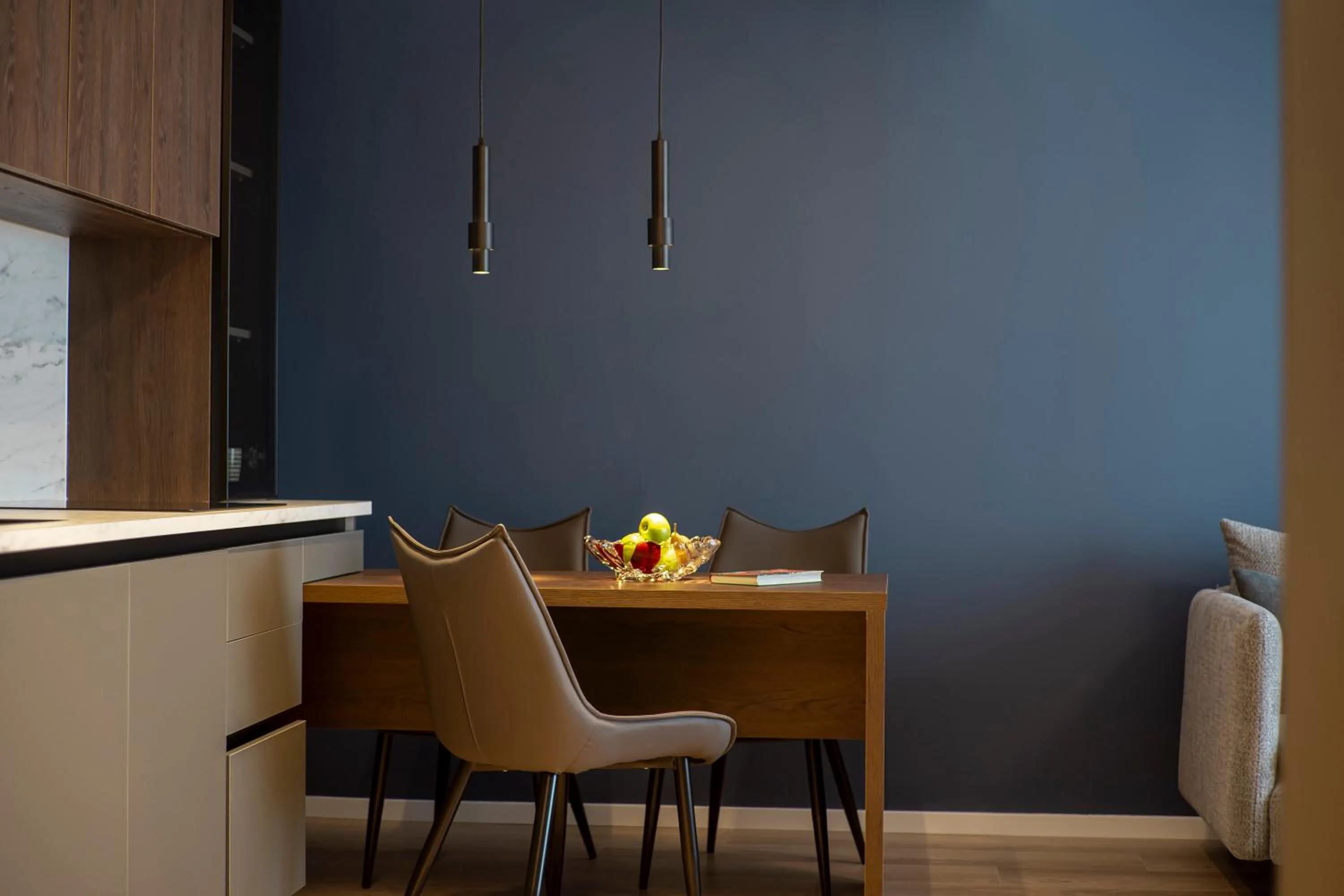 Kitchen or kitchenette in Lux Apartments