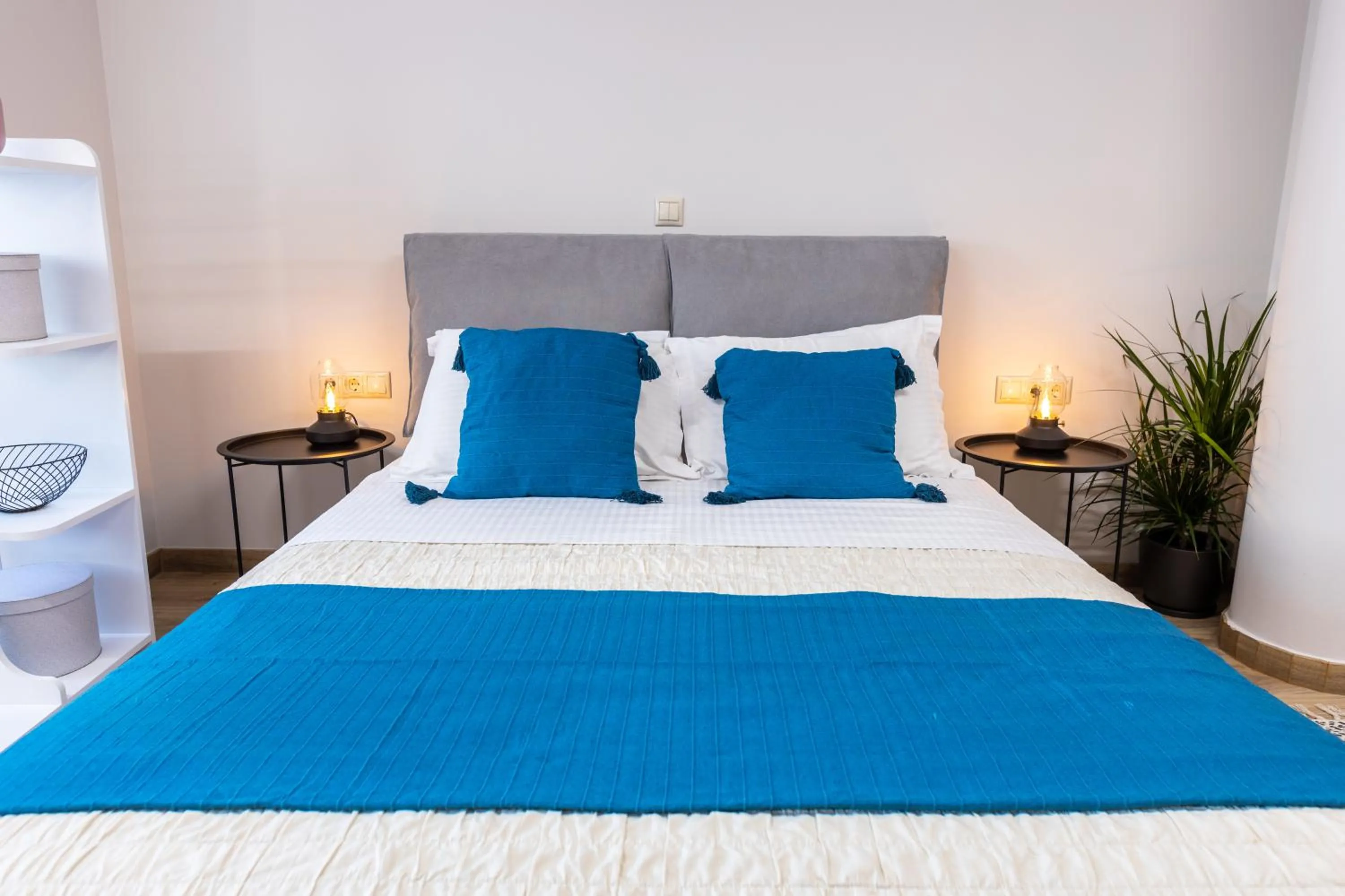 Bed in Athenian Sensations Apartments and Suites in the Heart of Athens