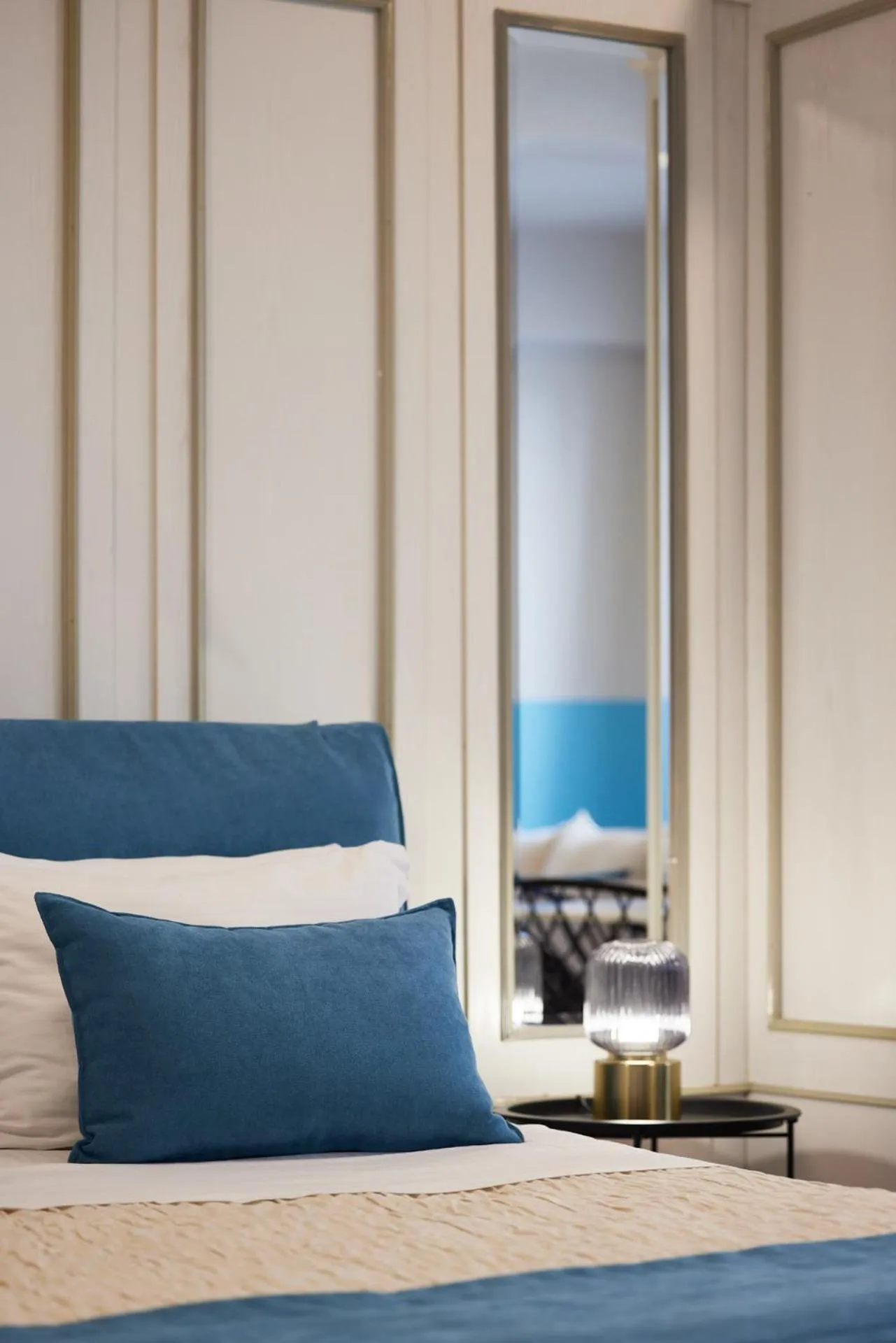 Bed in Athenian Sensations Apartments and Suites in the Heart of Athens