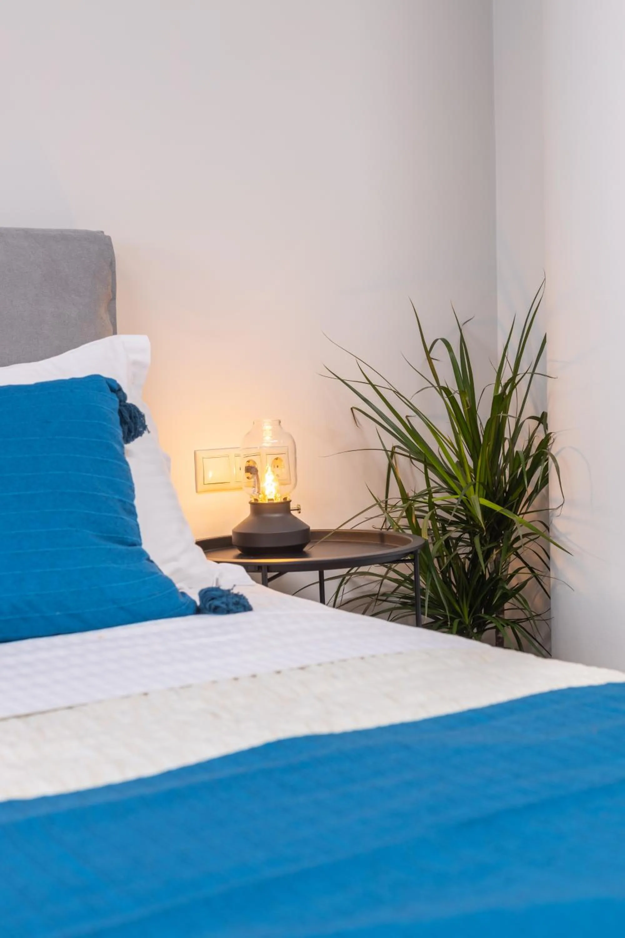 Bed in Athenian Sensations Apartments and Suites in the Heart of Athens