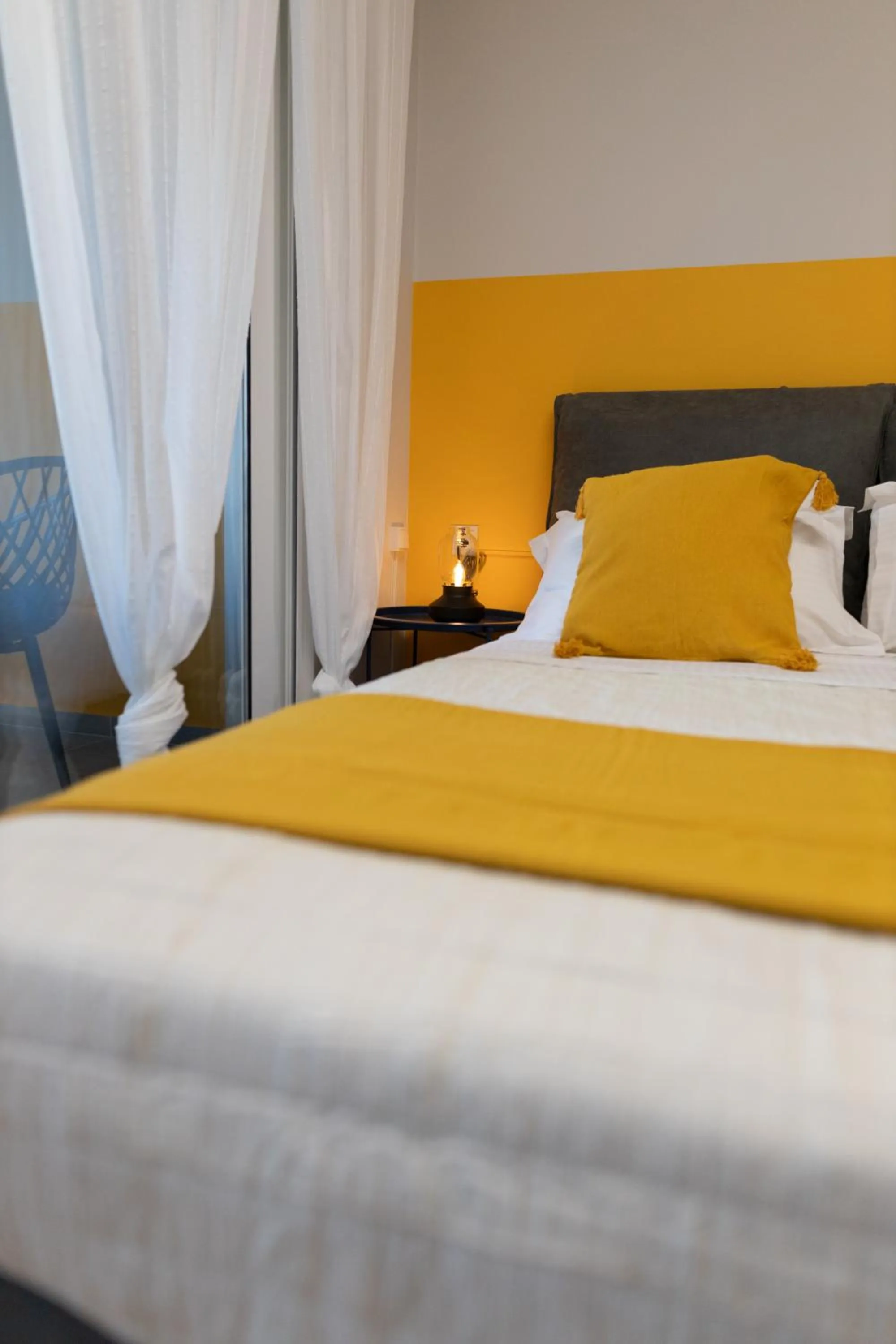 Bed in Athenian Sensations Apartments and Suites in the Heart of Athens