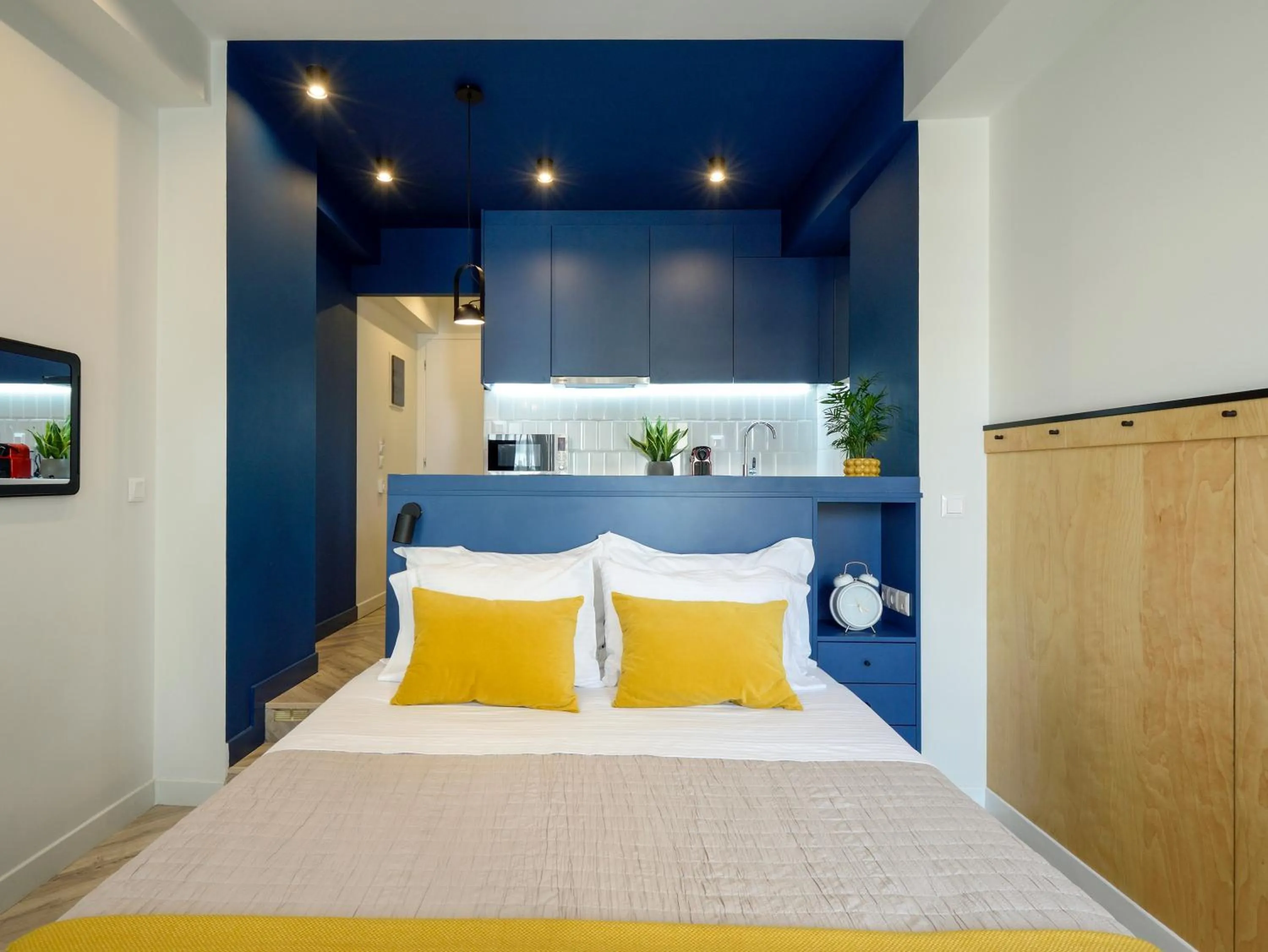 Bed in Athenian Sensations Apartments and Suites in the Heart of Athens