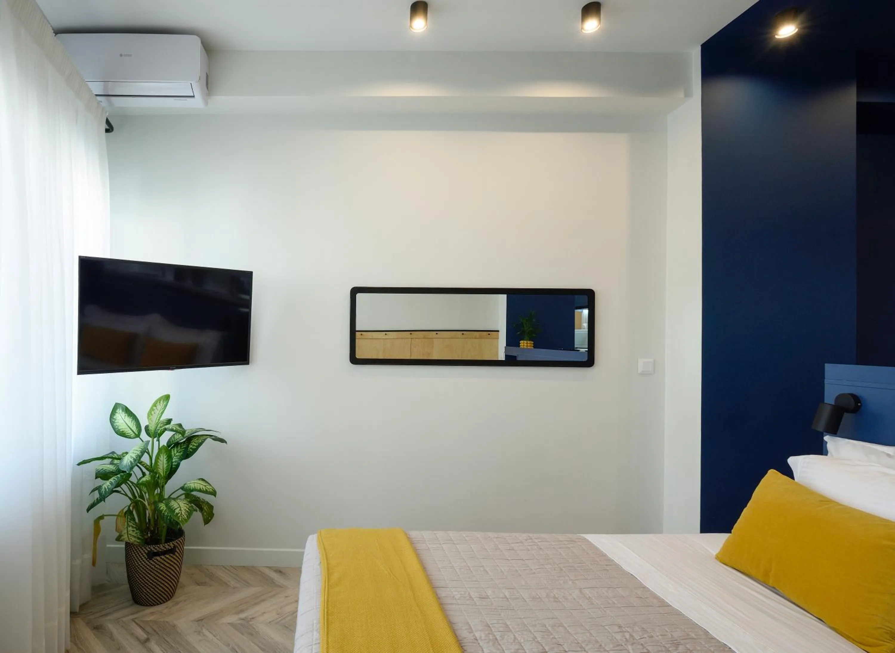 Bed in Athenian Sensations Apartments and Suites in the Heart of Athens