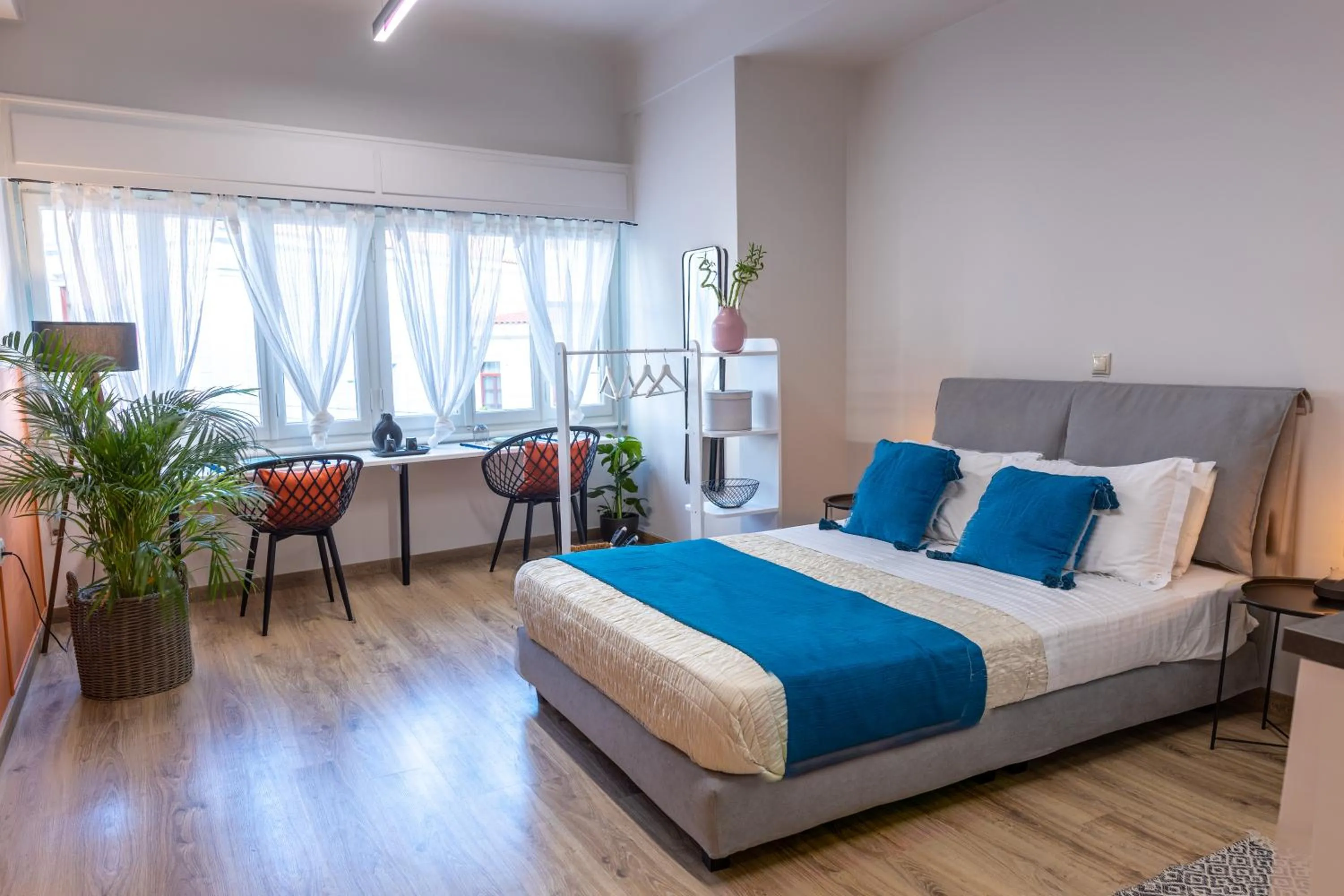 Bed in Athenian Sensations Apartments and Suites in the Heart of Athens