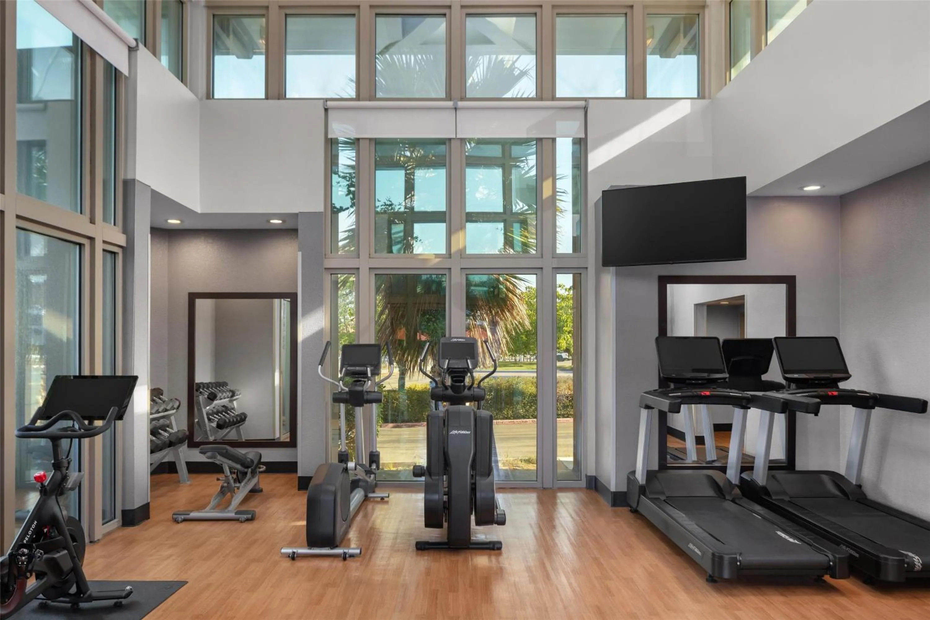 Fitness centre/facilities in Hyatt House Emeryville