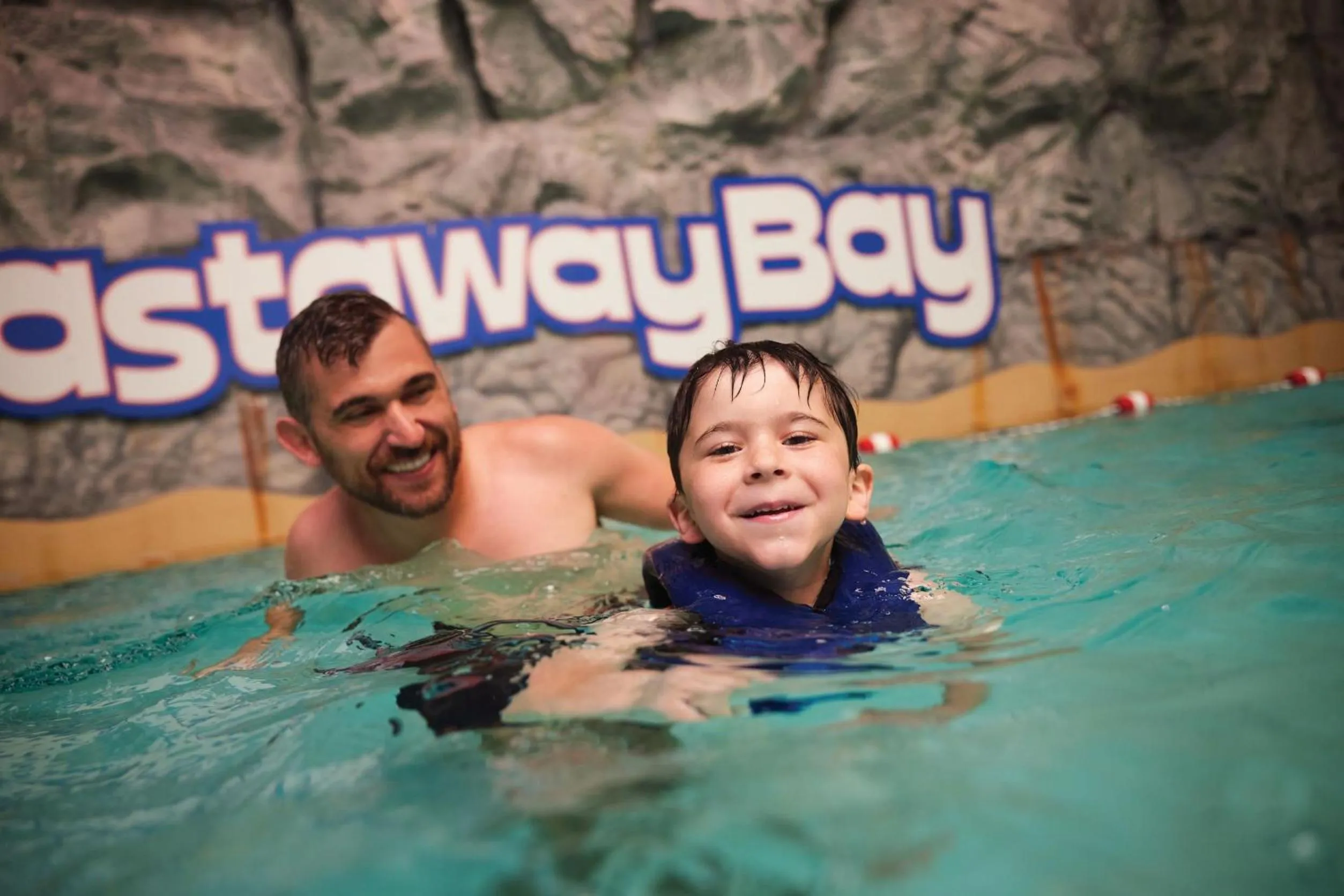 Aqua park in Castaway Bay by Cedar Point Resorts