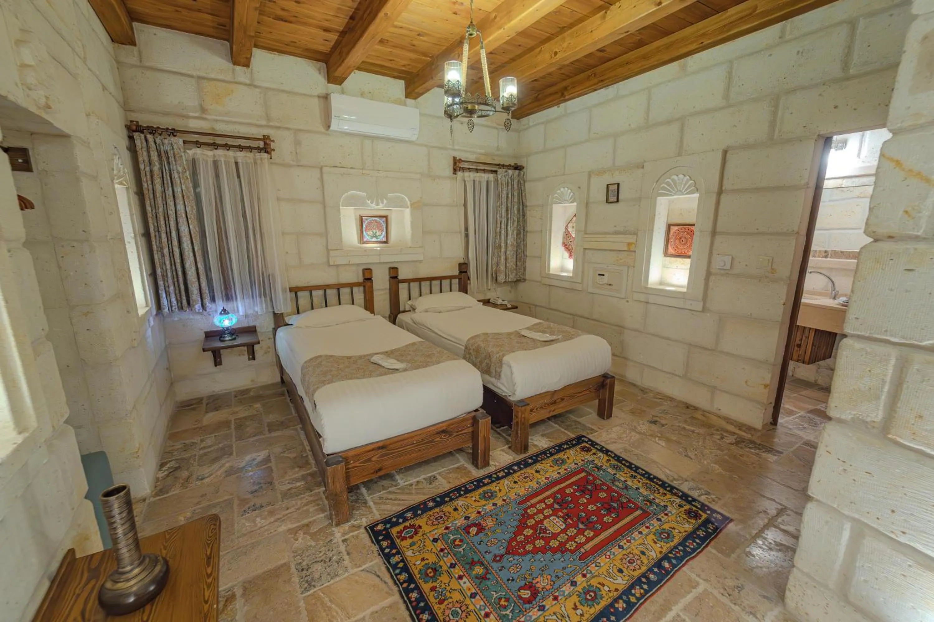 Bed in Zara Cave Hotel