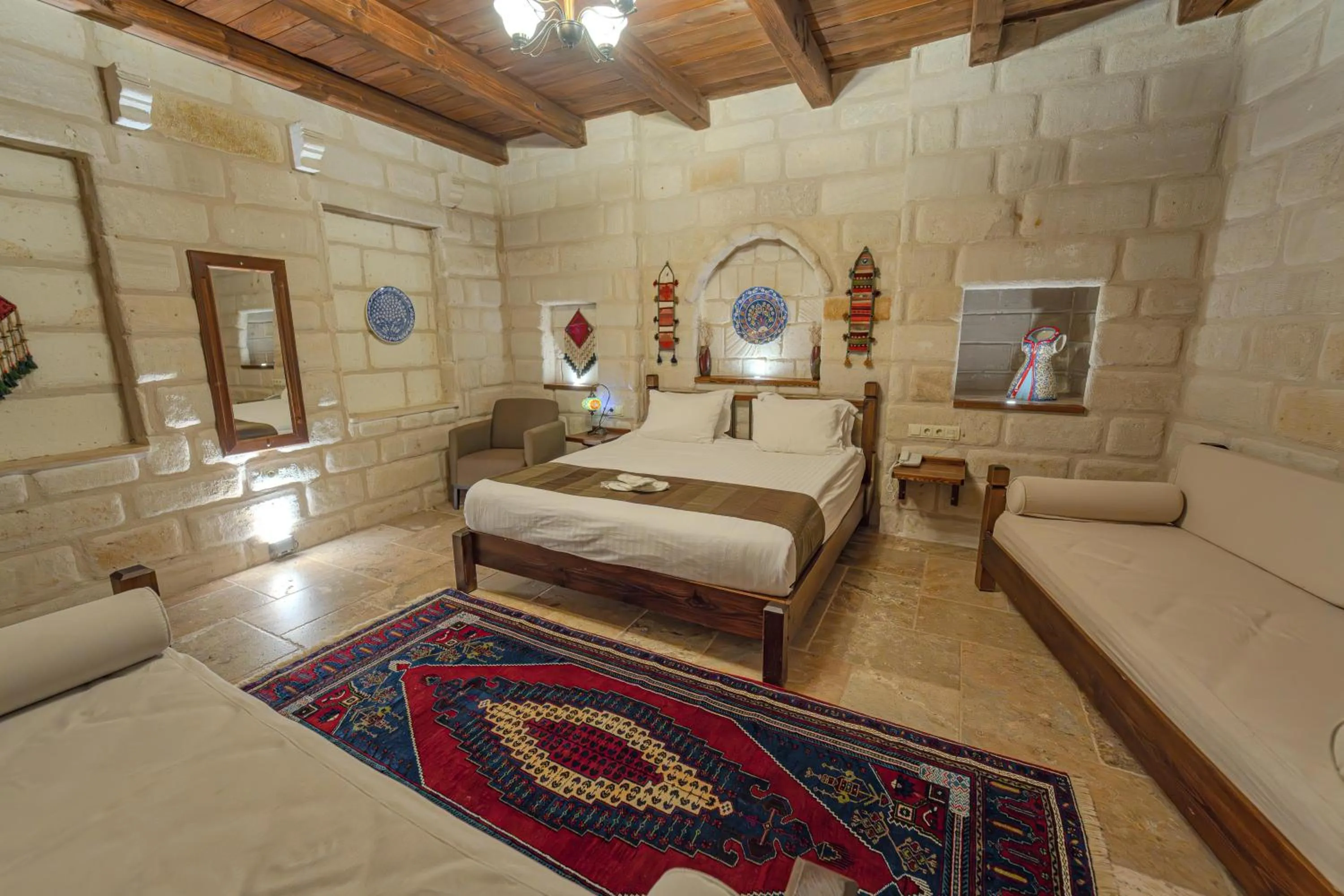 Bed in Zara Cave Hotel