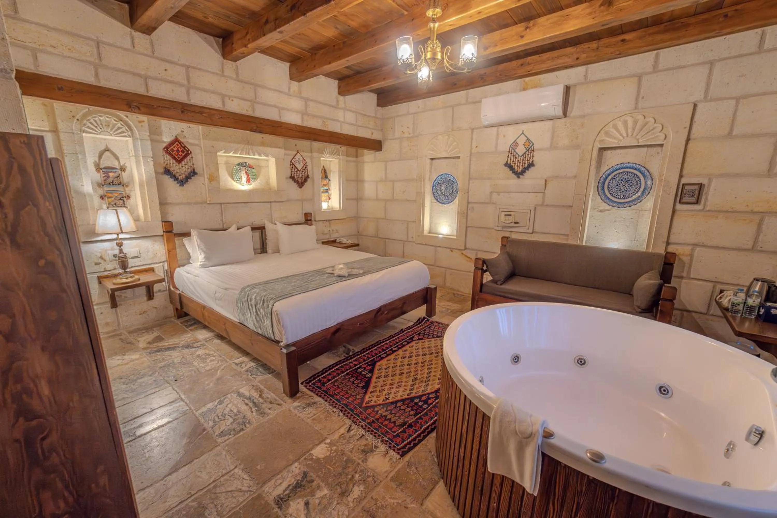 Bed in Zara Cave Hotel