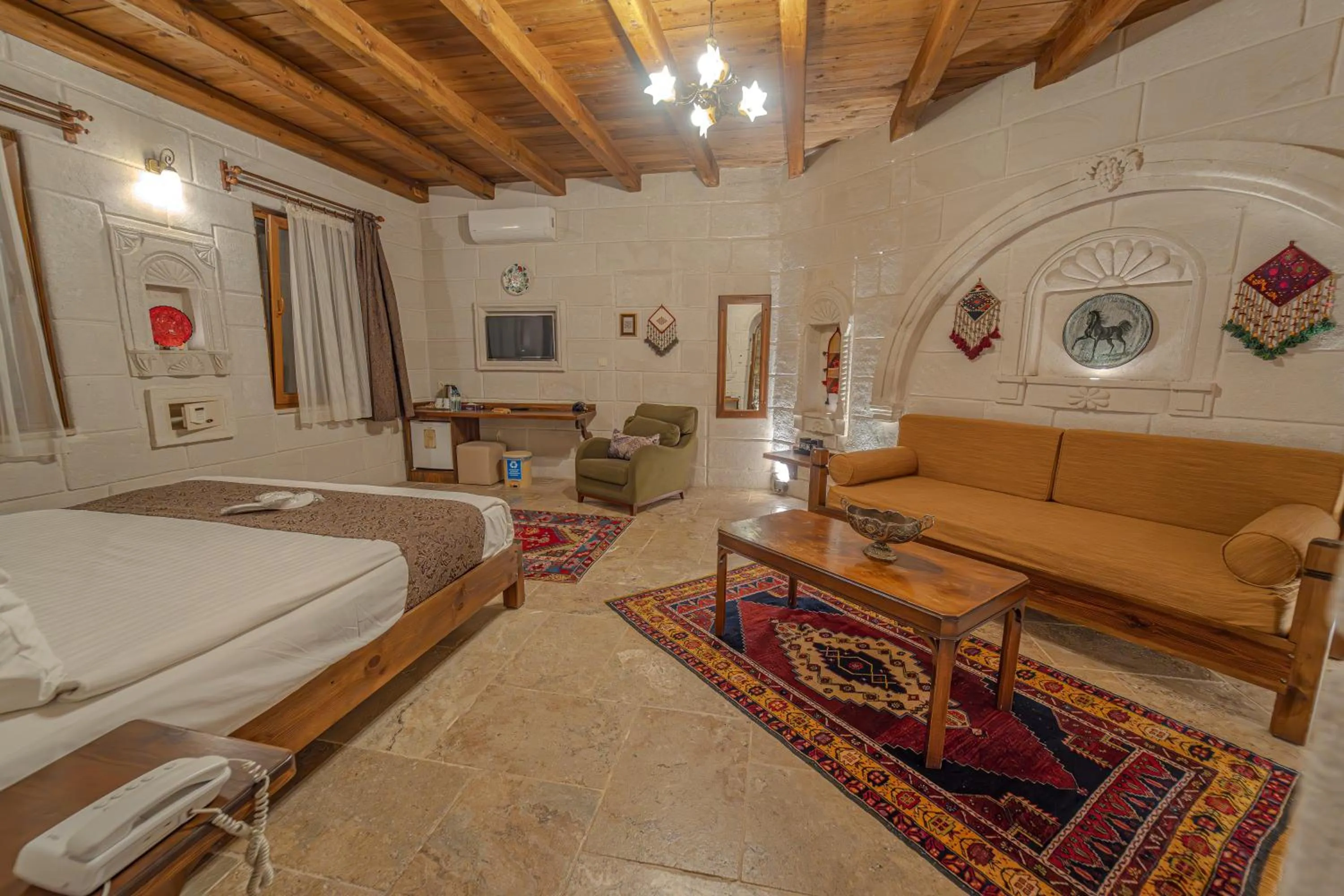 Bed in Zara Cave Hotel