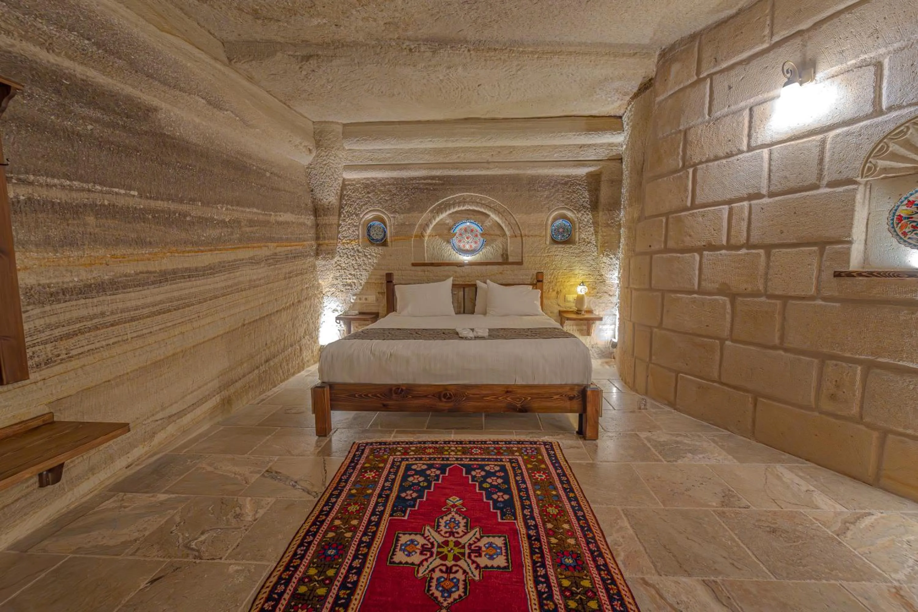 Bed in Zara Cave Hotel