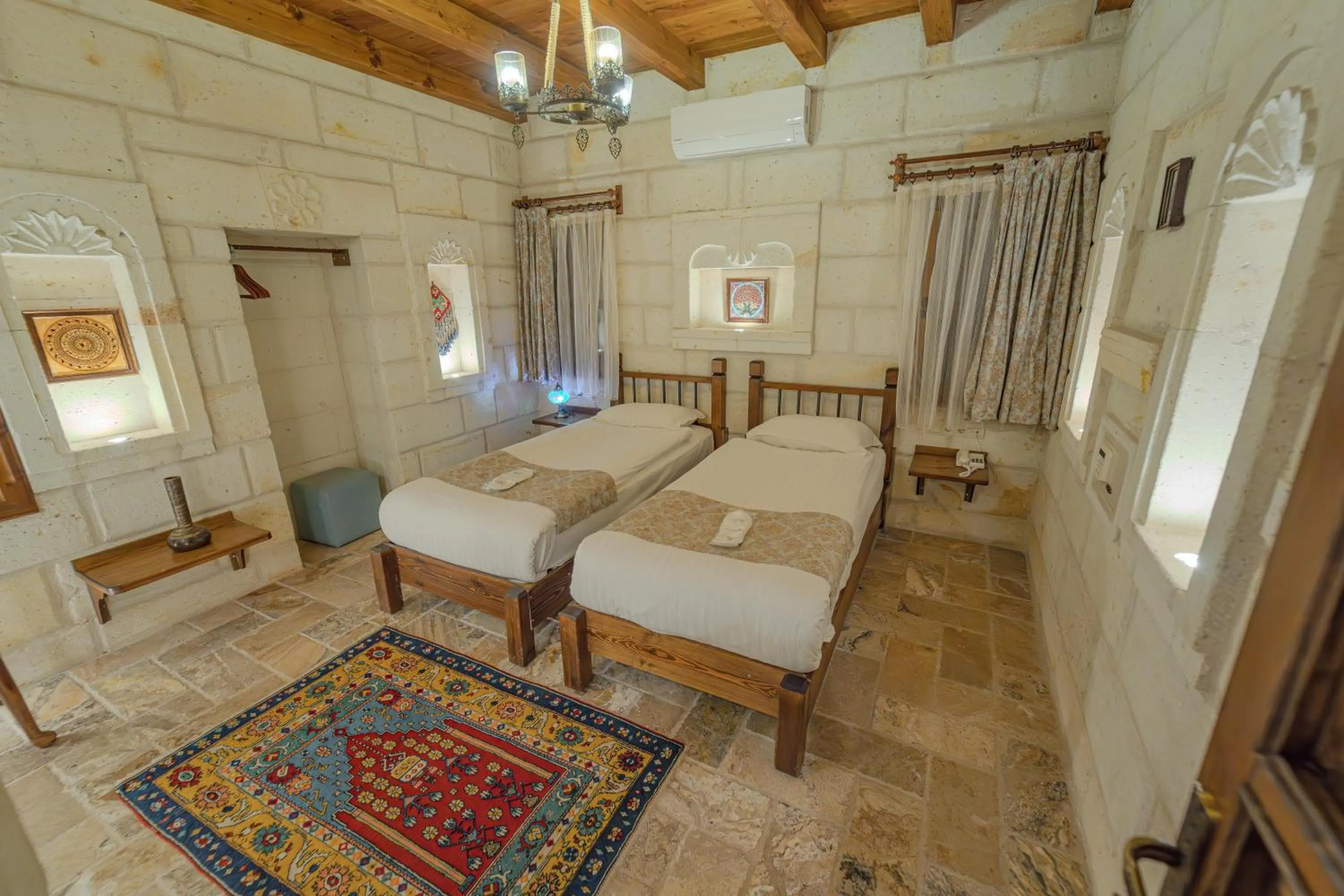 Bed in Zara Cave Hotel