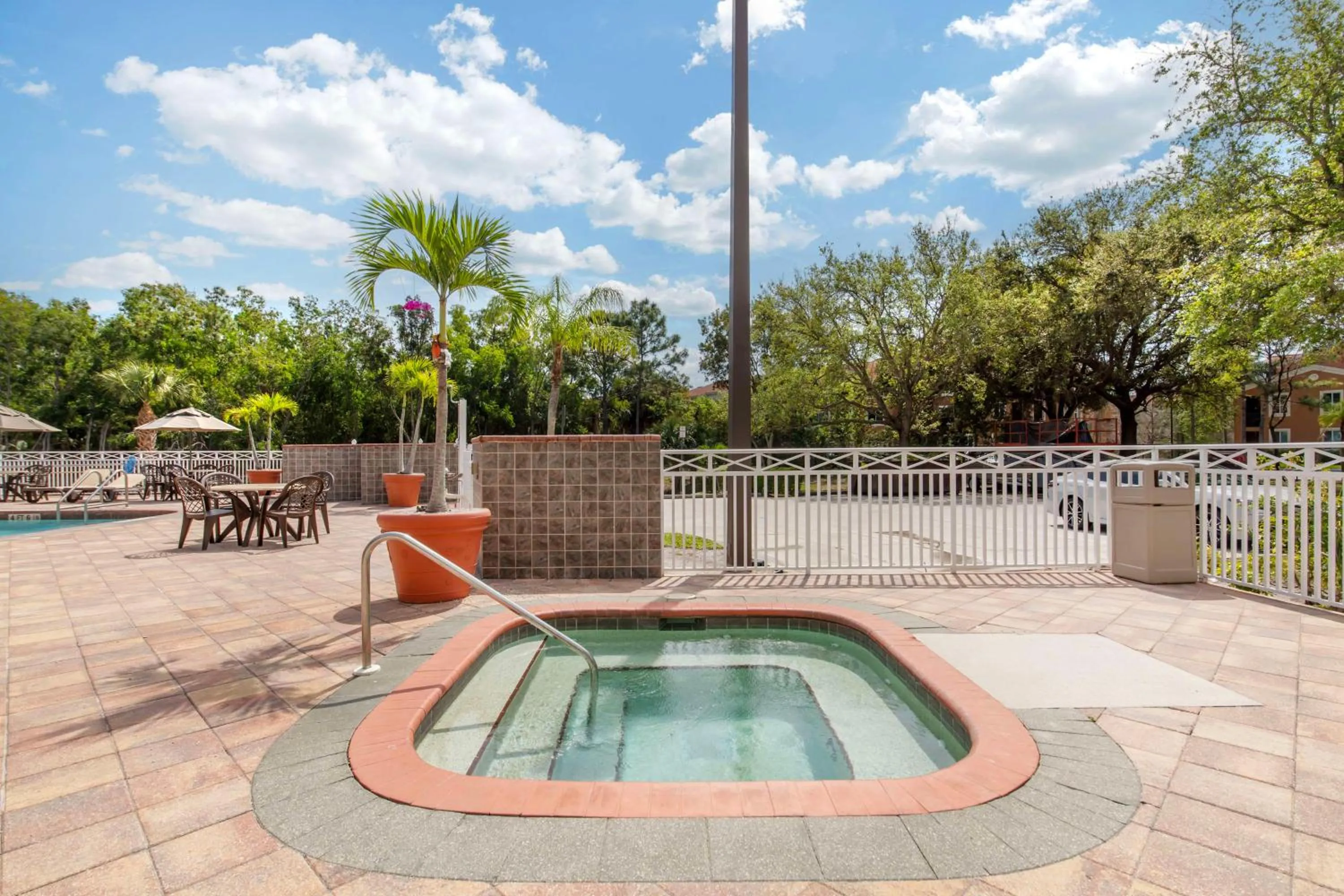 Pool view in Best Western Naples Plaza Hotel