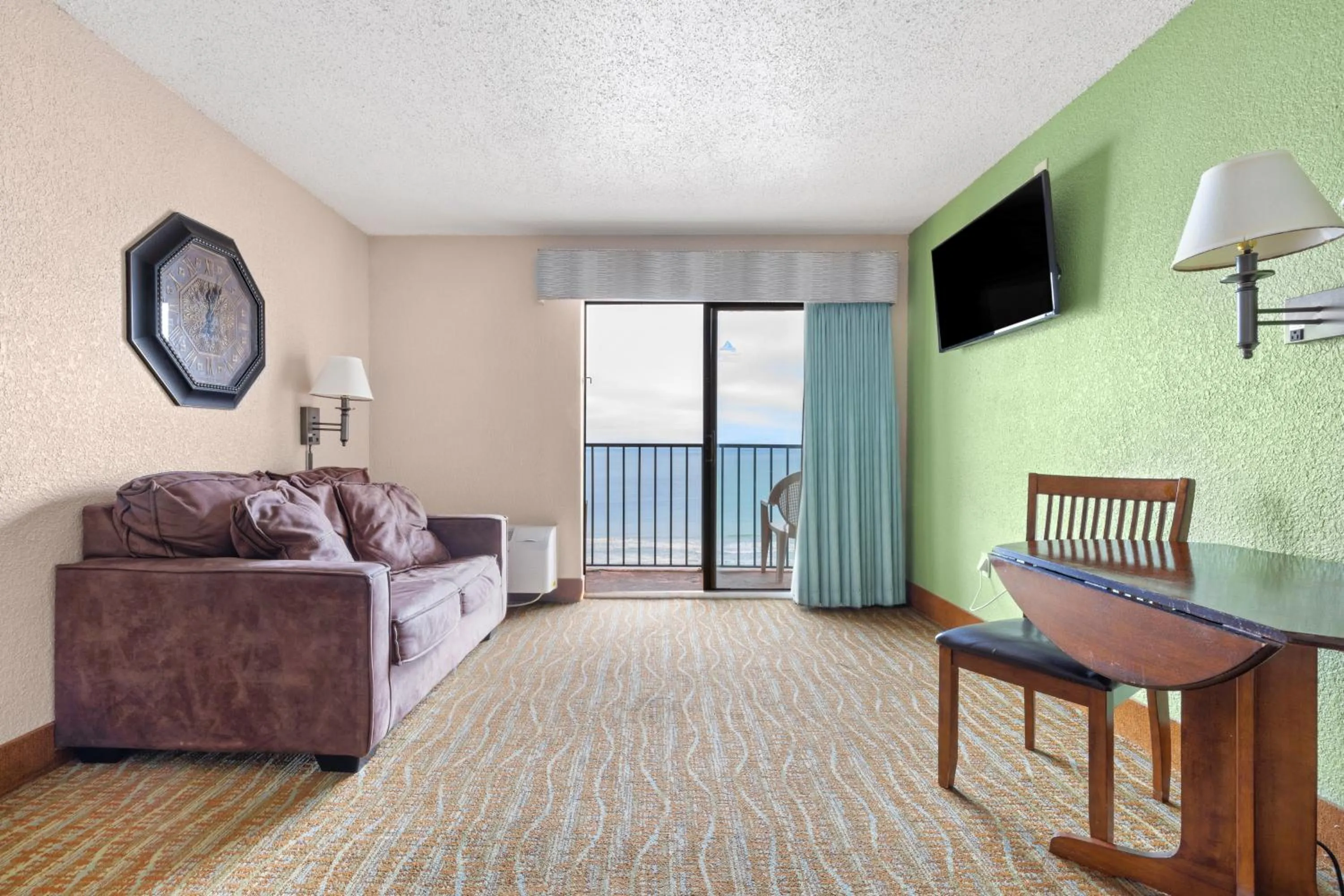 Living room in Sandcastle Oceanfront Resort at the Pavilion