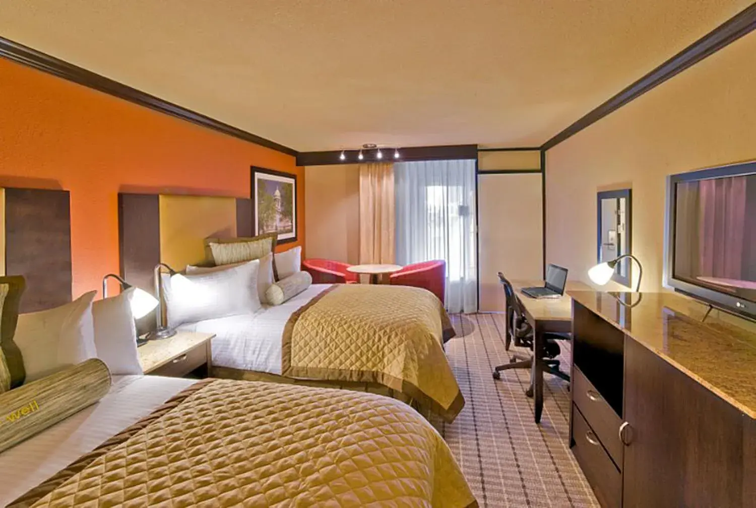 Bedroom, Bed in Wyndham Garden Oklahoma City Resort & Conference Hotel Near Airport, Fairgrounds Paycom & I40 Bedroom, Bed in Wyndham Garden Oklahoma City Resort & Conference Hotel Near Airport, Fairgrounds Paycom & I40