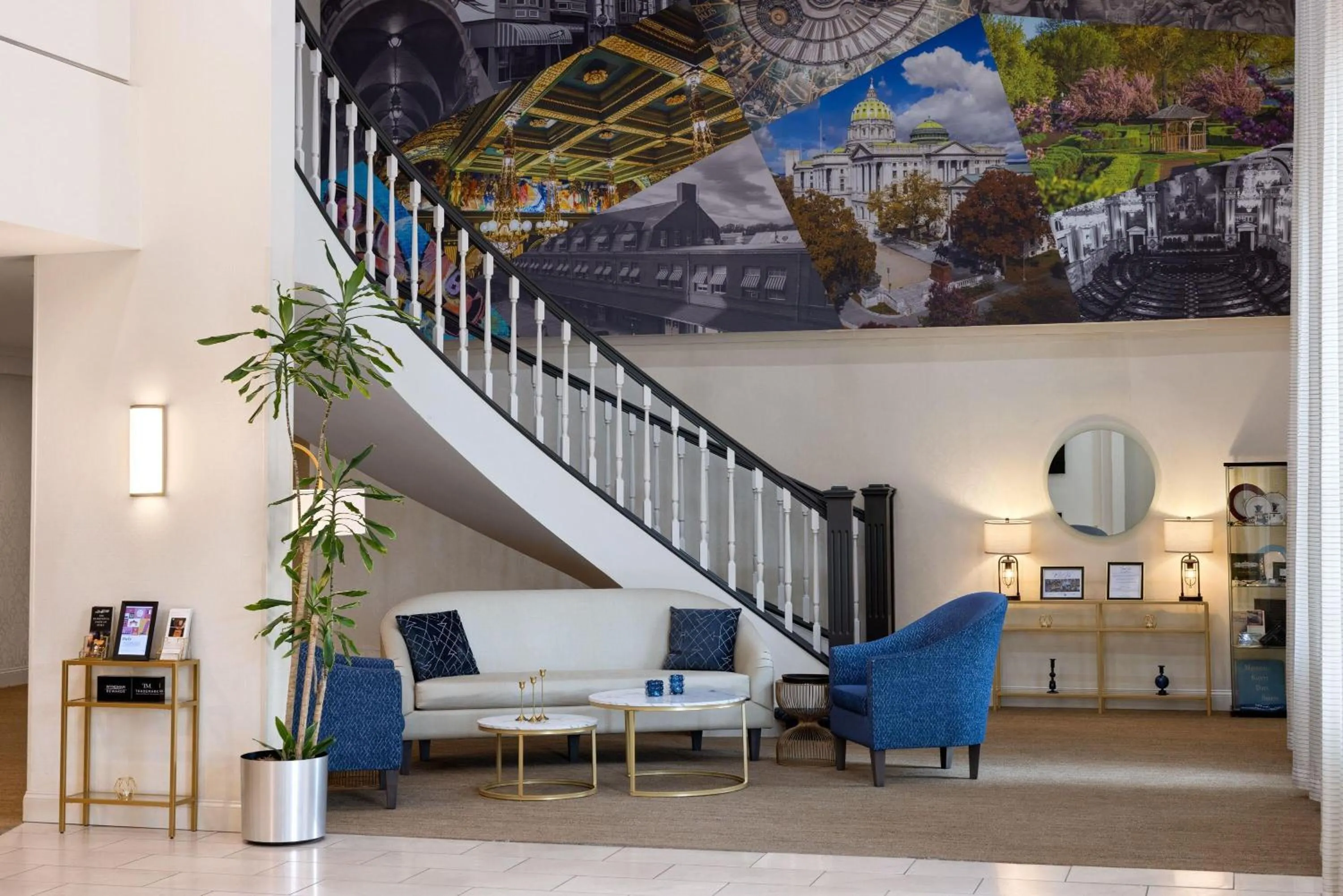 Lobby or reception in Penn Harris Hotel Harrisburg, Trademark by Wyndham