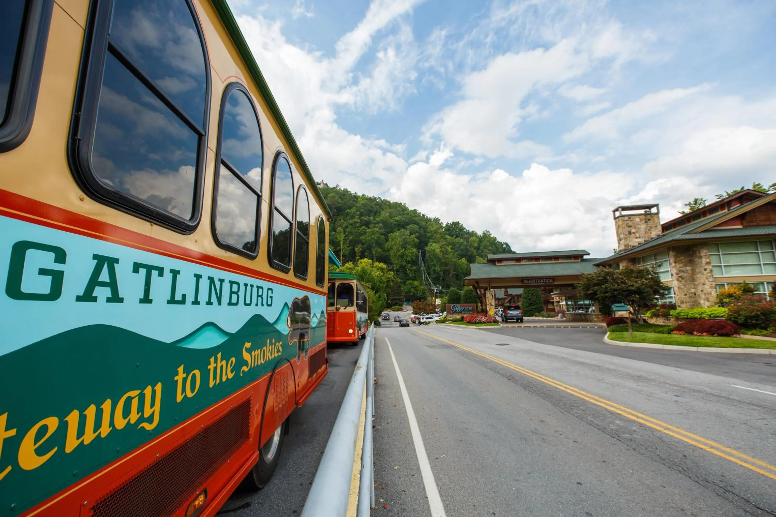 Street view in Greystone Lodge on the River