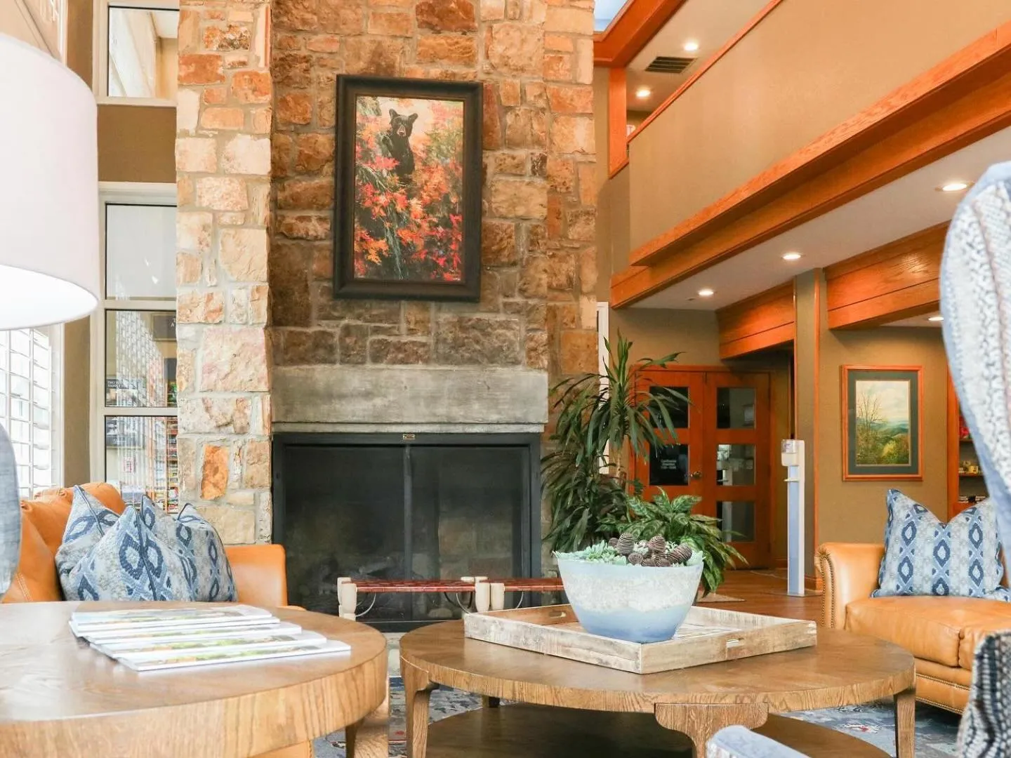 Lobby or reception in Greystone Lodge on the River