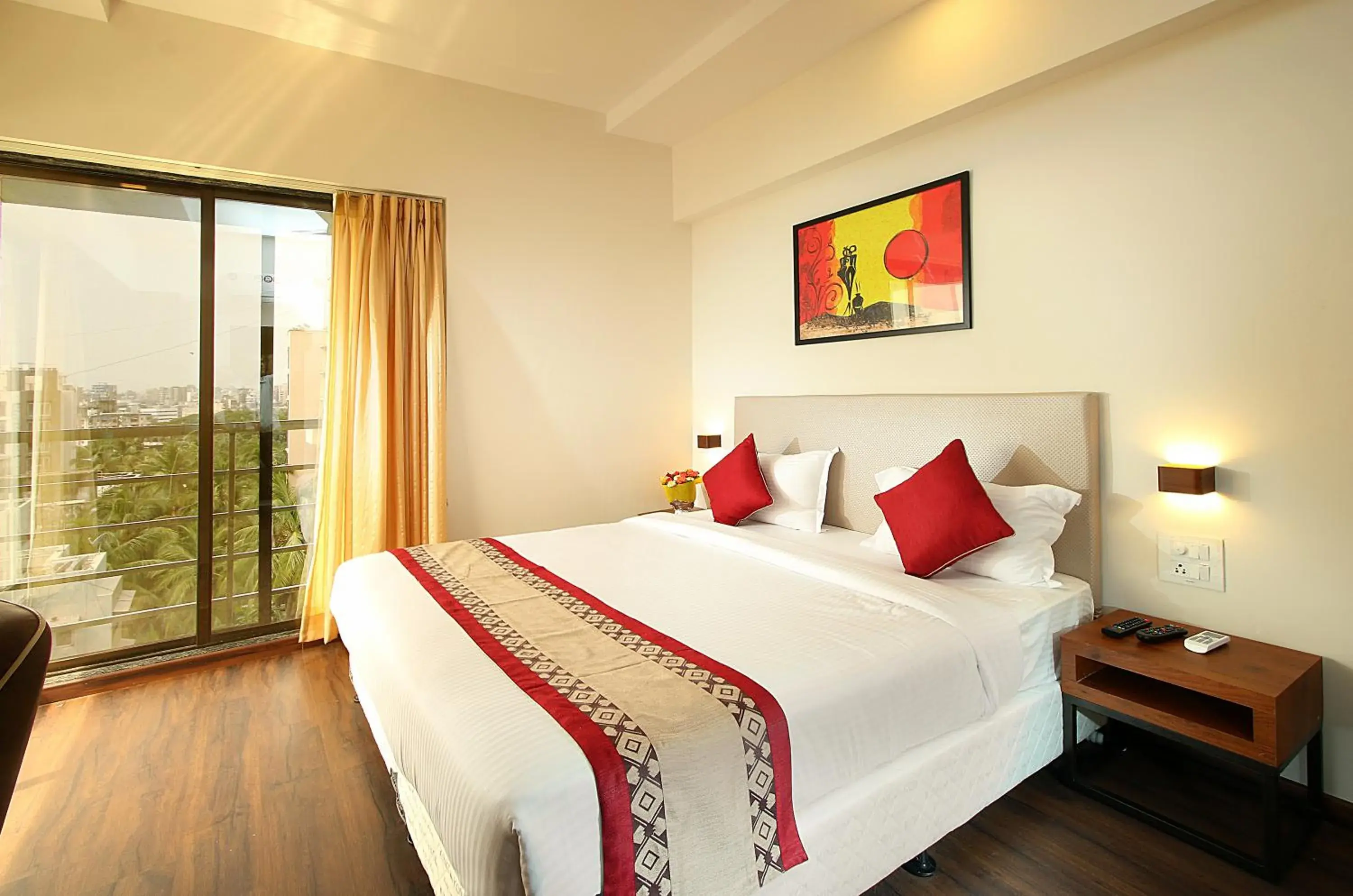 Bedroom, Bed in Mumbai House Luxury Apartments, Santacruz East Bedroom, Bed in Mumbai House Luxury Apartments, Santacruz East