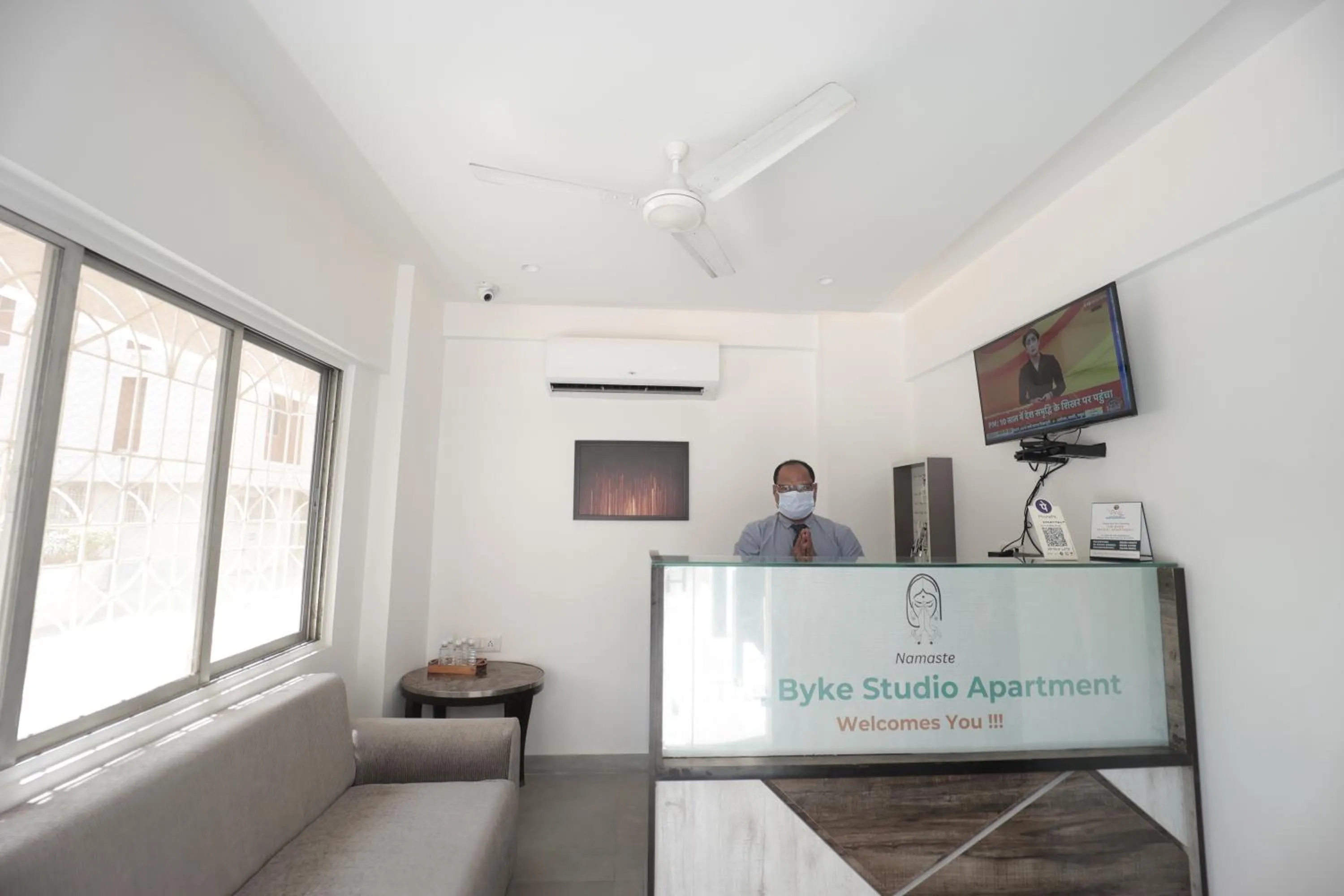 Lobby or reception in The Byke Studio Pure Veg Apartment, Thane