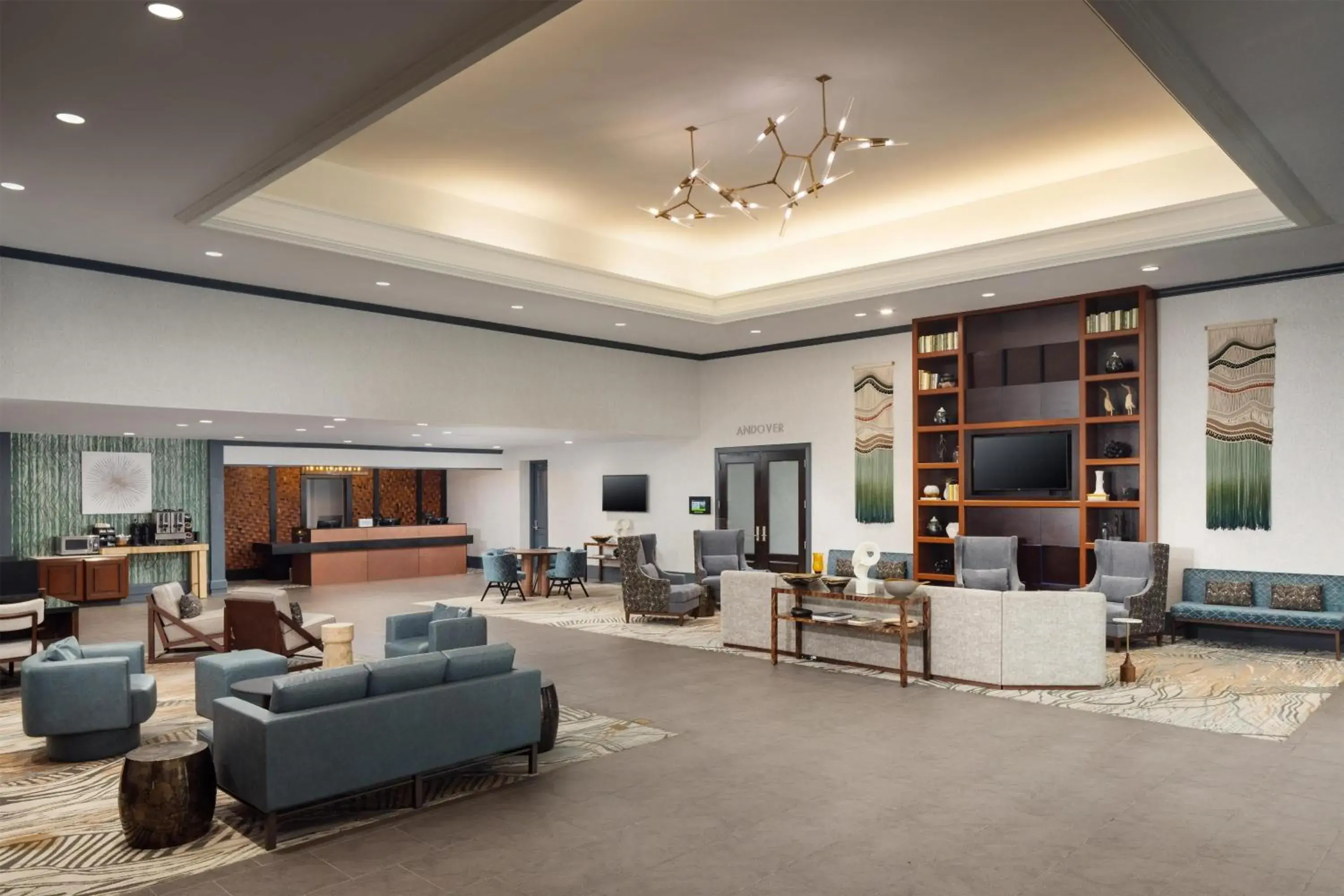 Lobby or reception in DoubleTree by Hilton Boston-Andover Lobby or reception in DoubleTree by Hilton Boston-Andover