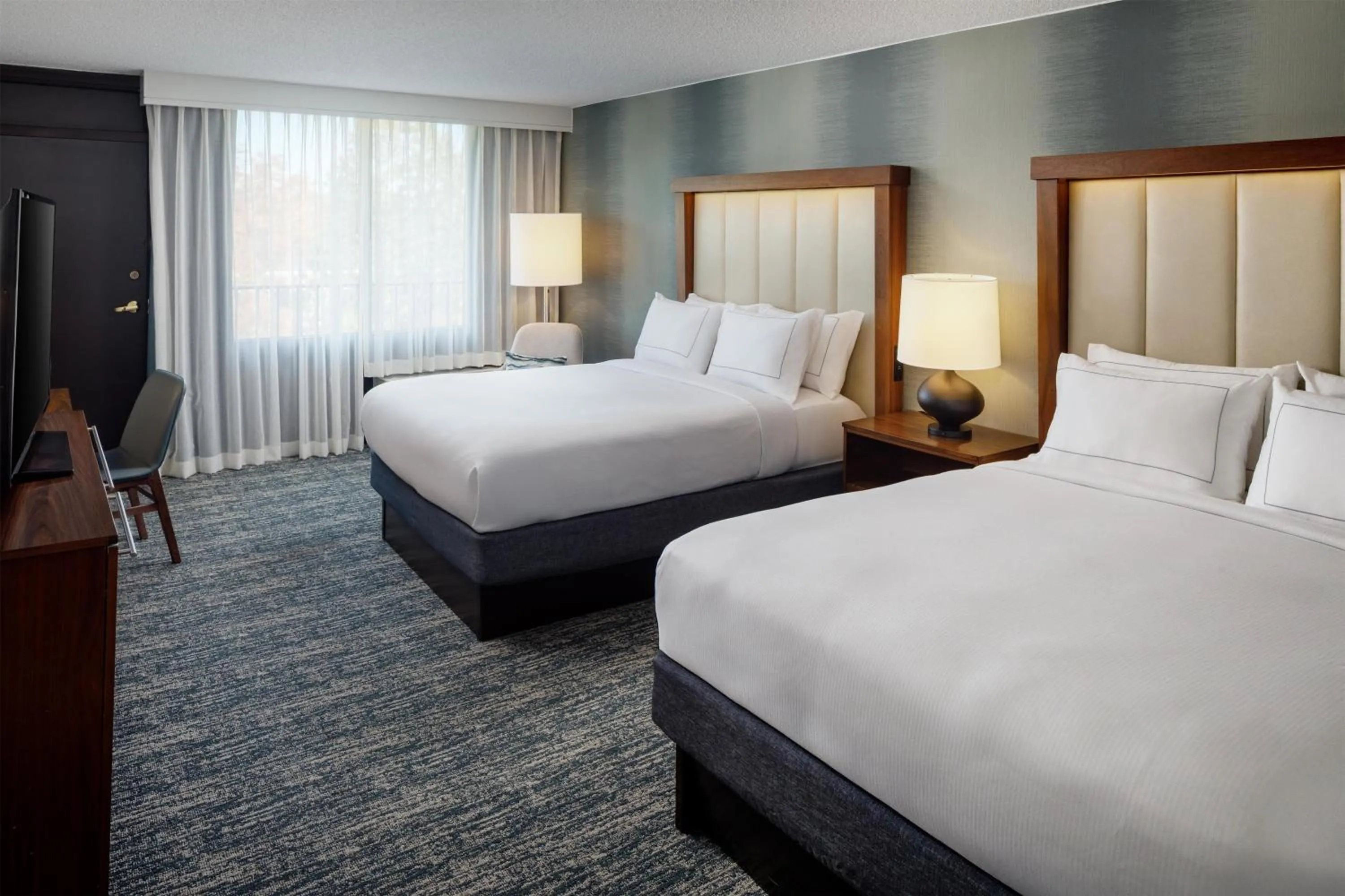 Bed in DoubleTree by Hilton Boston-Andover