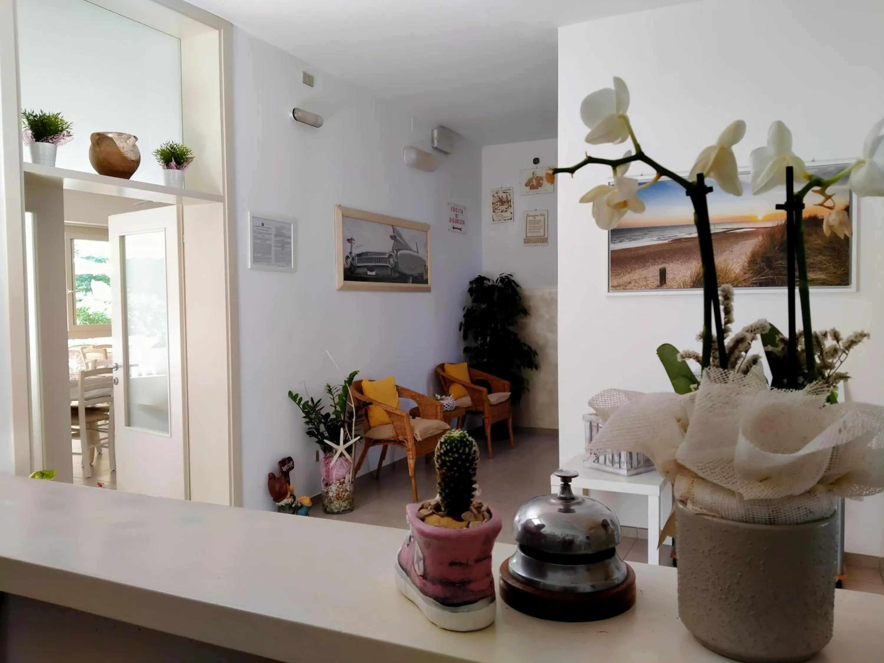 Lobby or reception in B&b villa lambusta