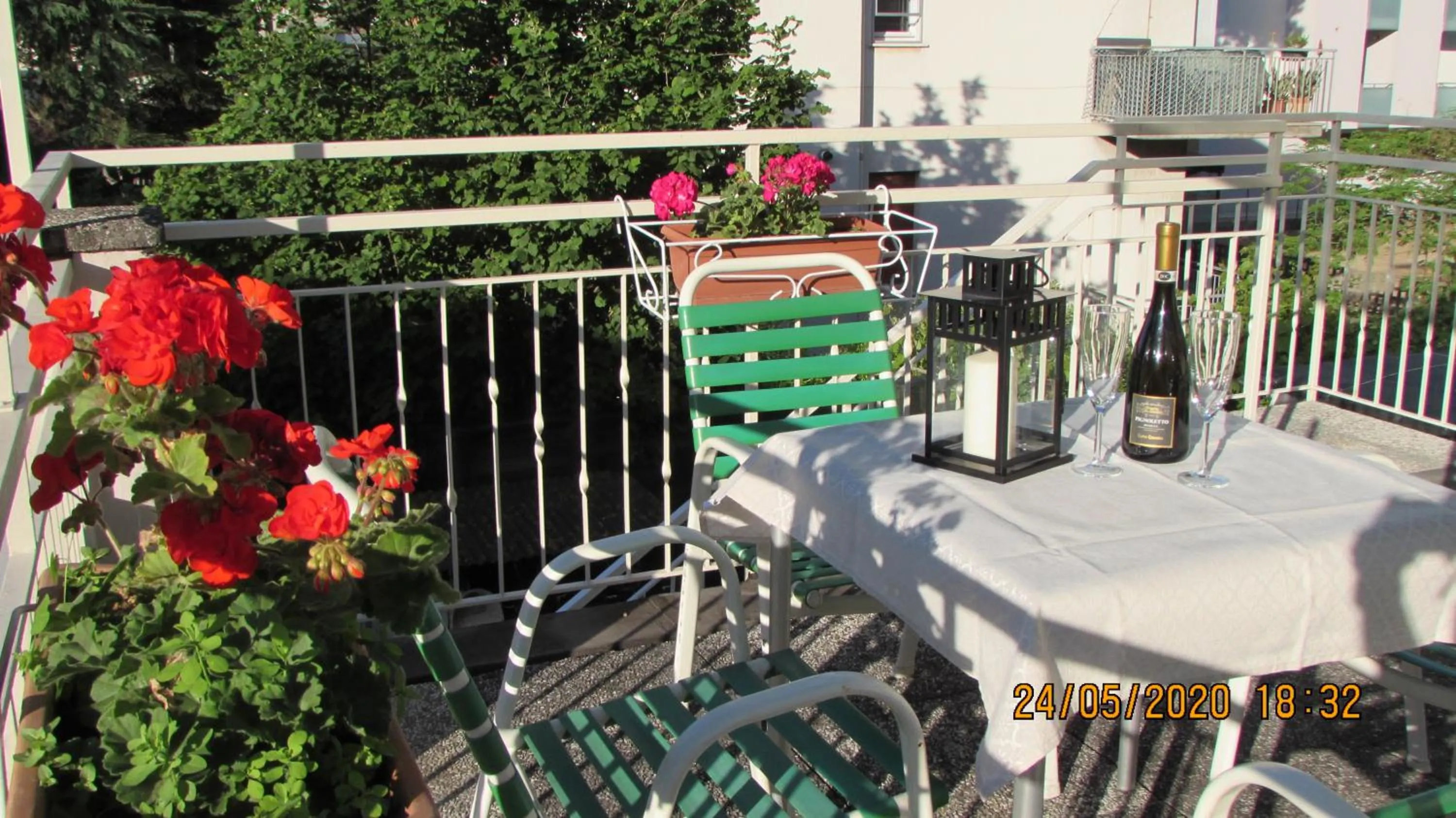 Balcony/Terrace in B&b villa lambusta