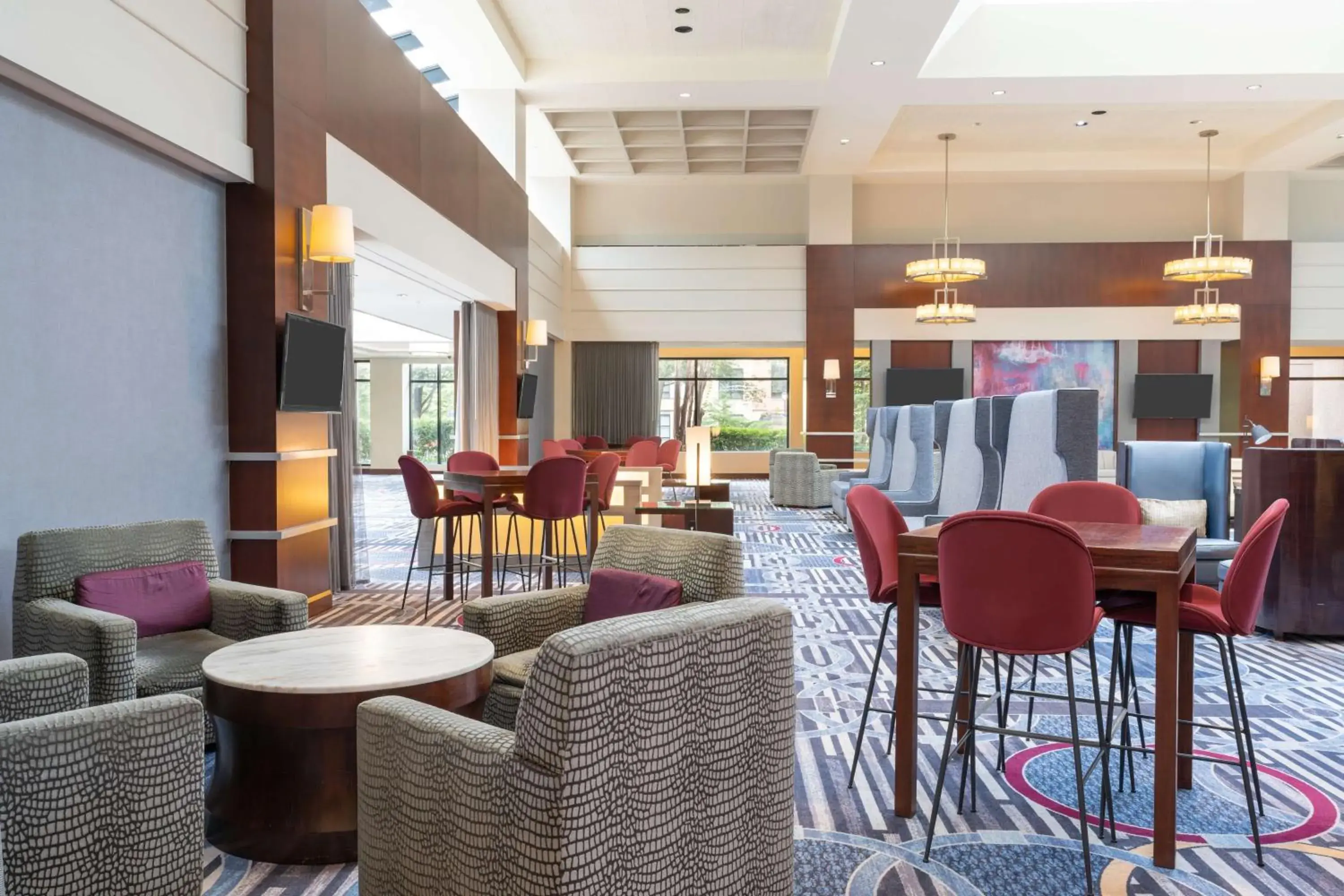 Lobby or reception in Hilton Fairfax, Va Lobby or reception in Hilton Fairfax, Va