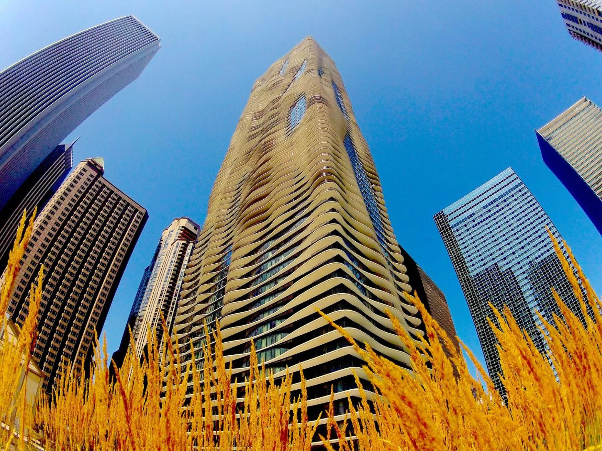 Property building in Radisson Blu Aqua Hotel, Chicago