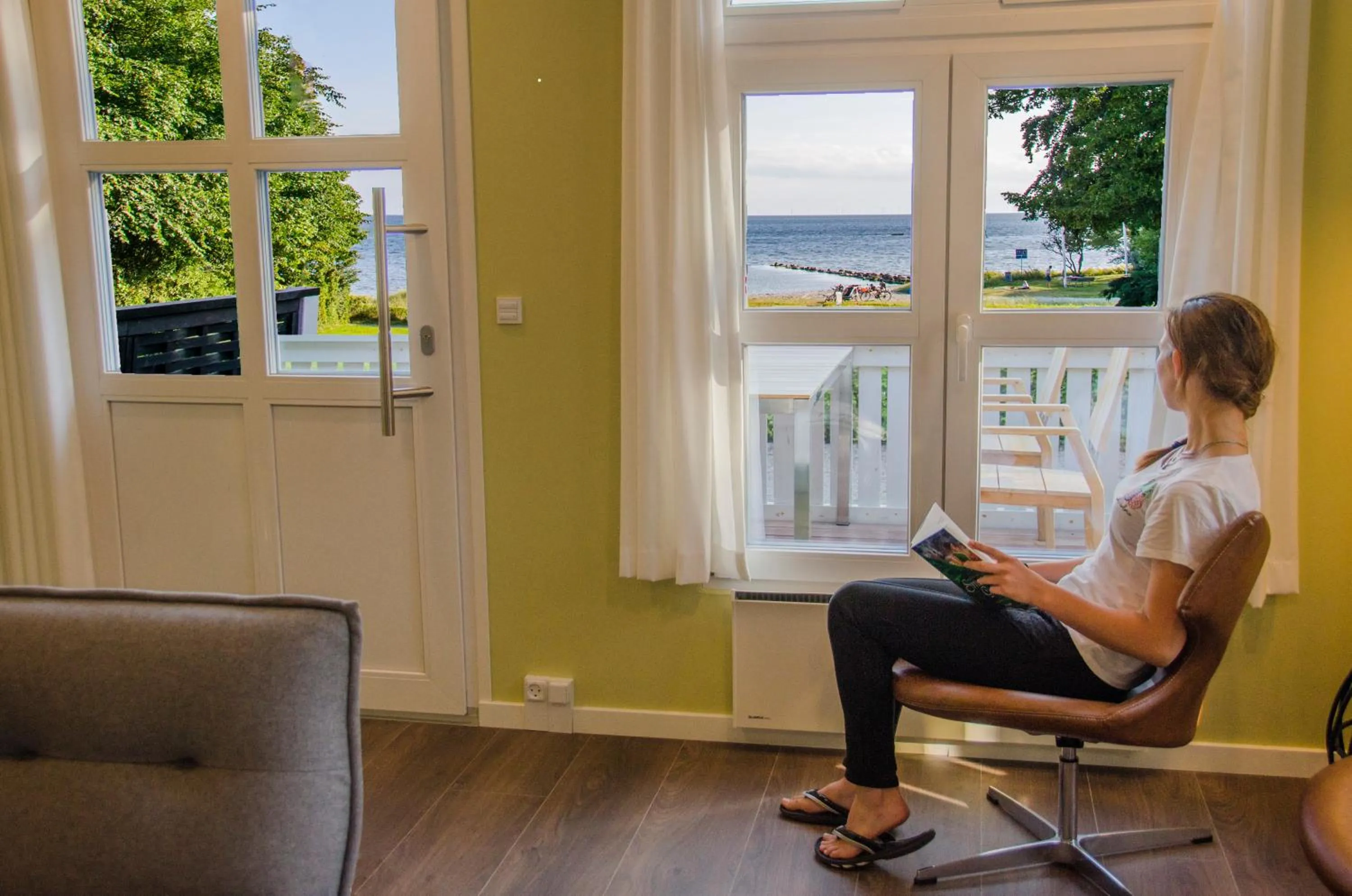 Living room in Østersø kystlejligheder