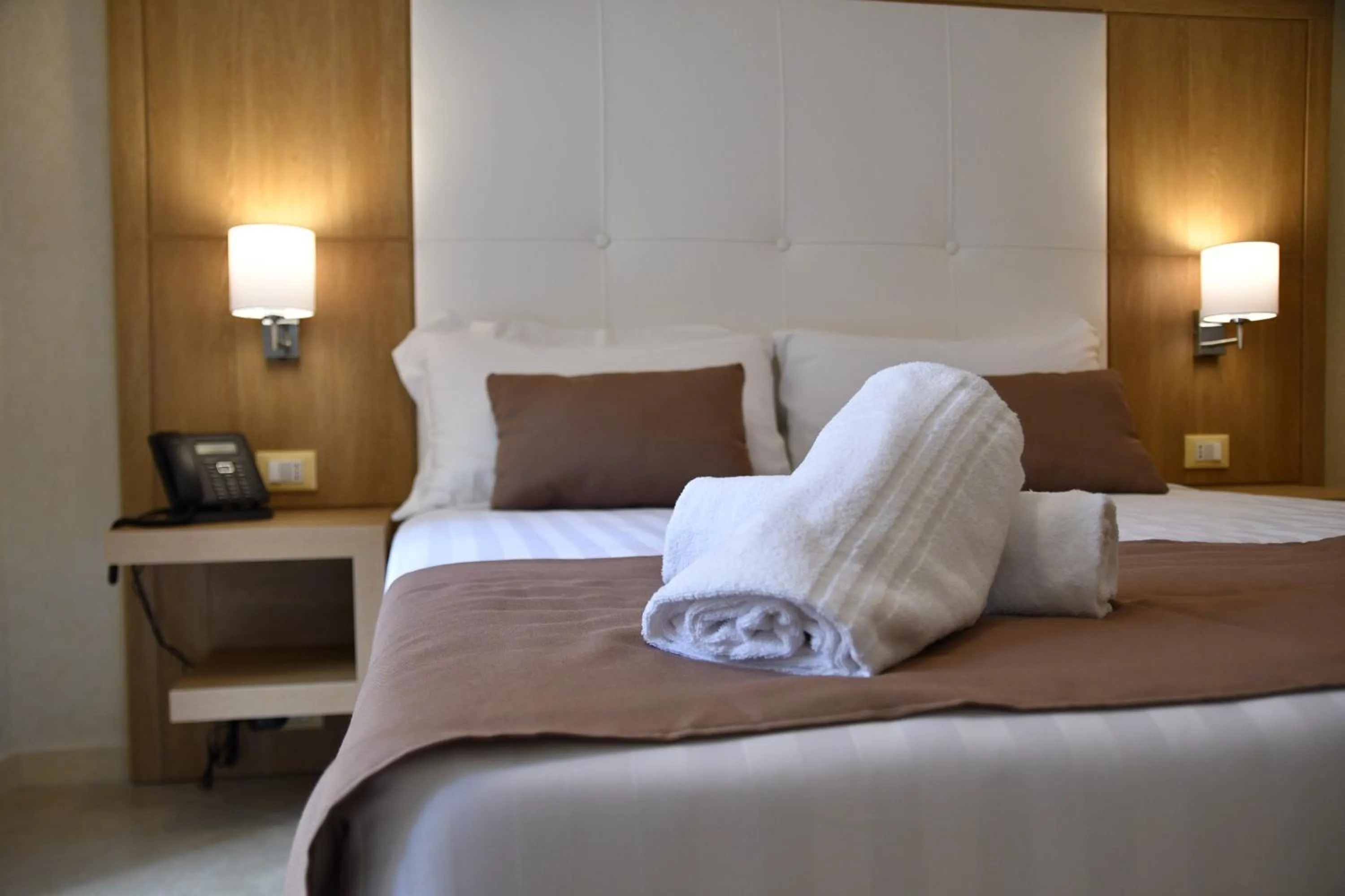 Bed in La Serenissima Hotel