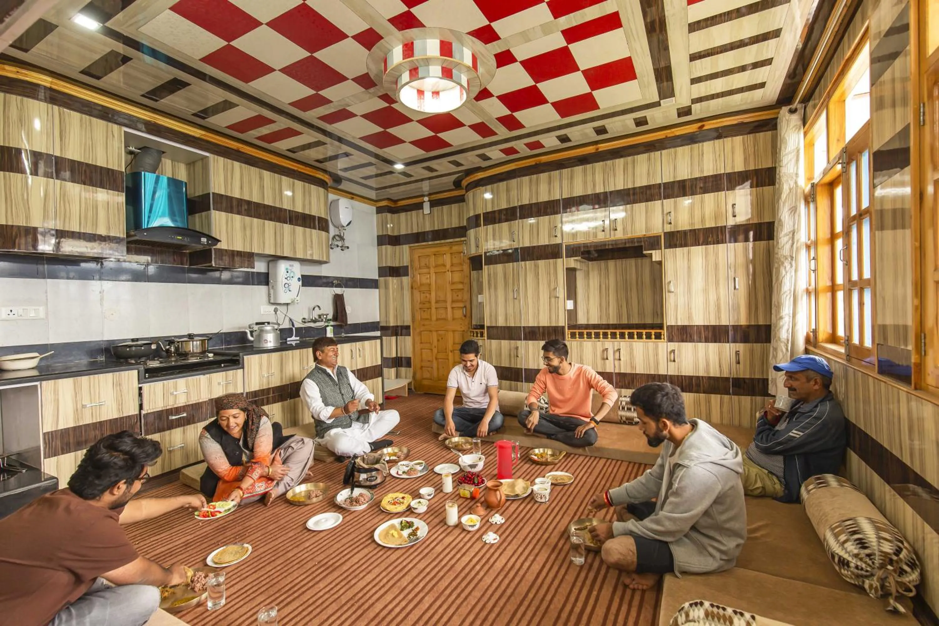 Dining area in Zostel Homes Kotkhai (Shimla)